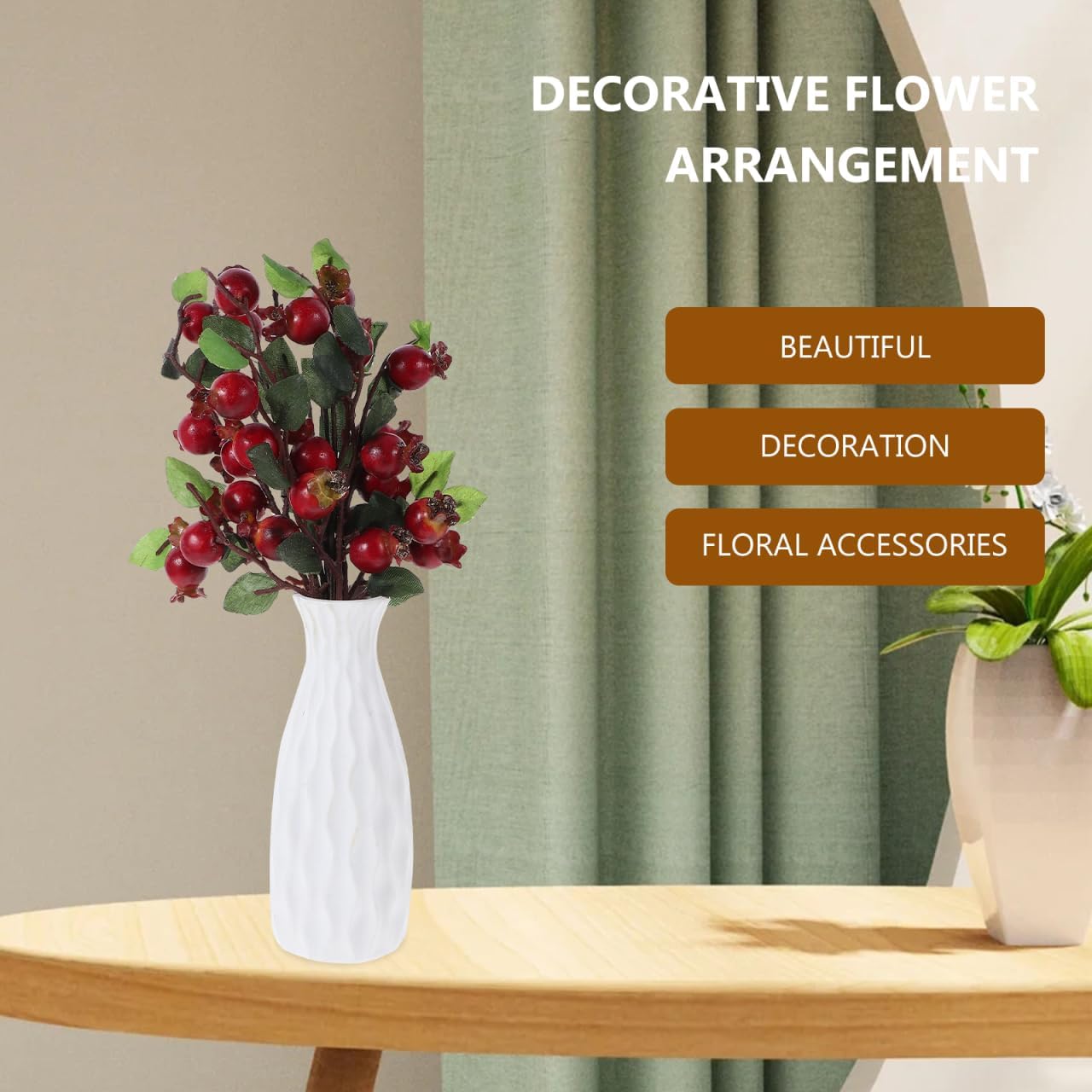 Cabilock 5 Piece Artificial Pomegranate Decor