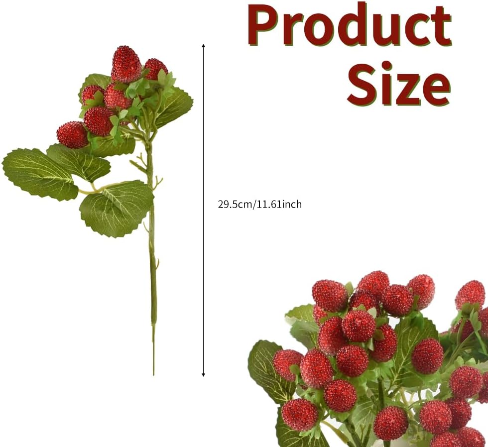 Artificial Bayberry Bouquet 4 Pack Red