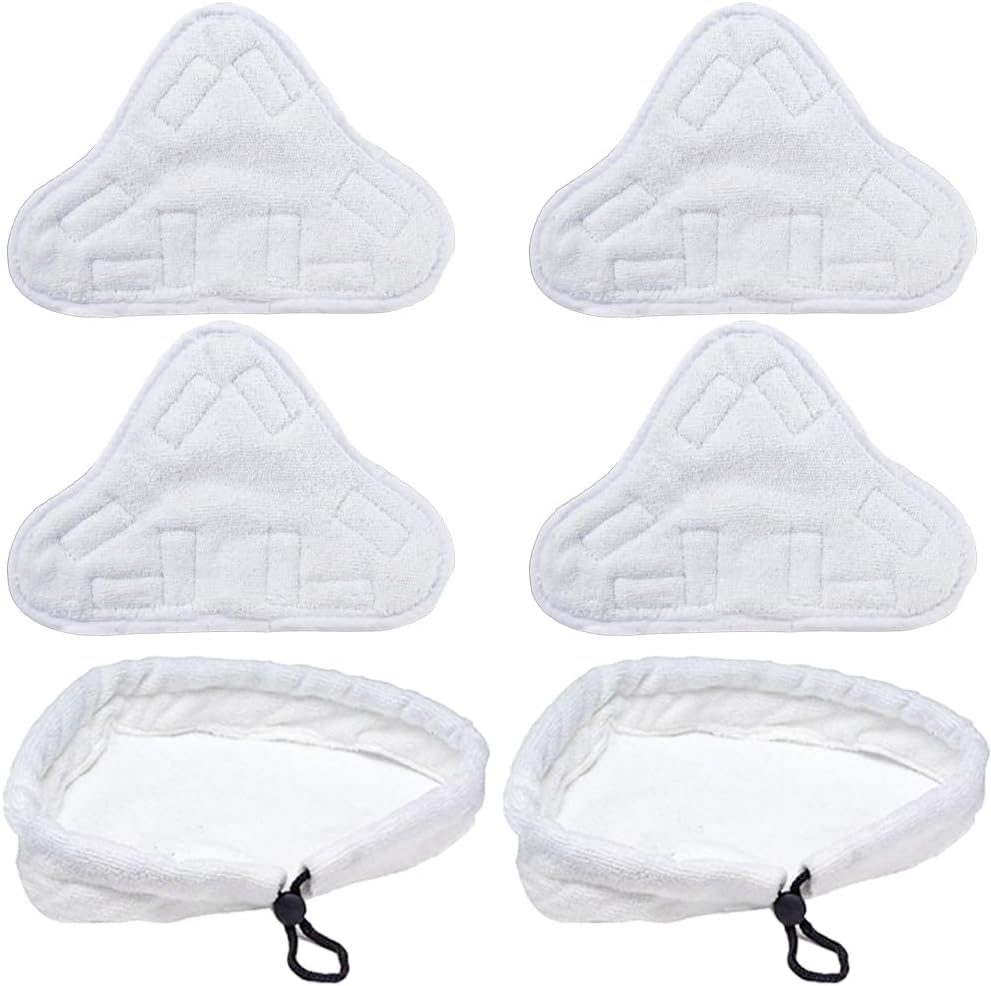 Unikstone 6Pcs Steam Mop Pads Reusable Washable