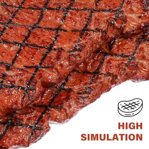 Yardwe Artificial Steak for Home Kitchen Decor and Photography