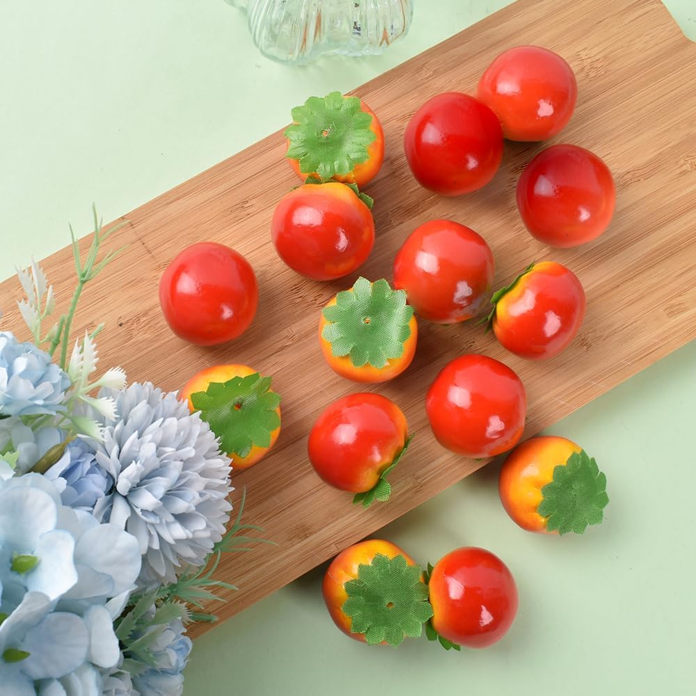 Mini Artificial Tomato 40PCS for Home Kitchen Decor