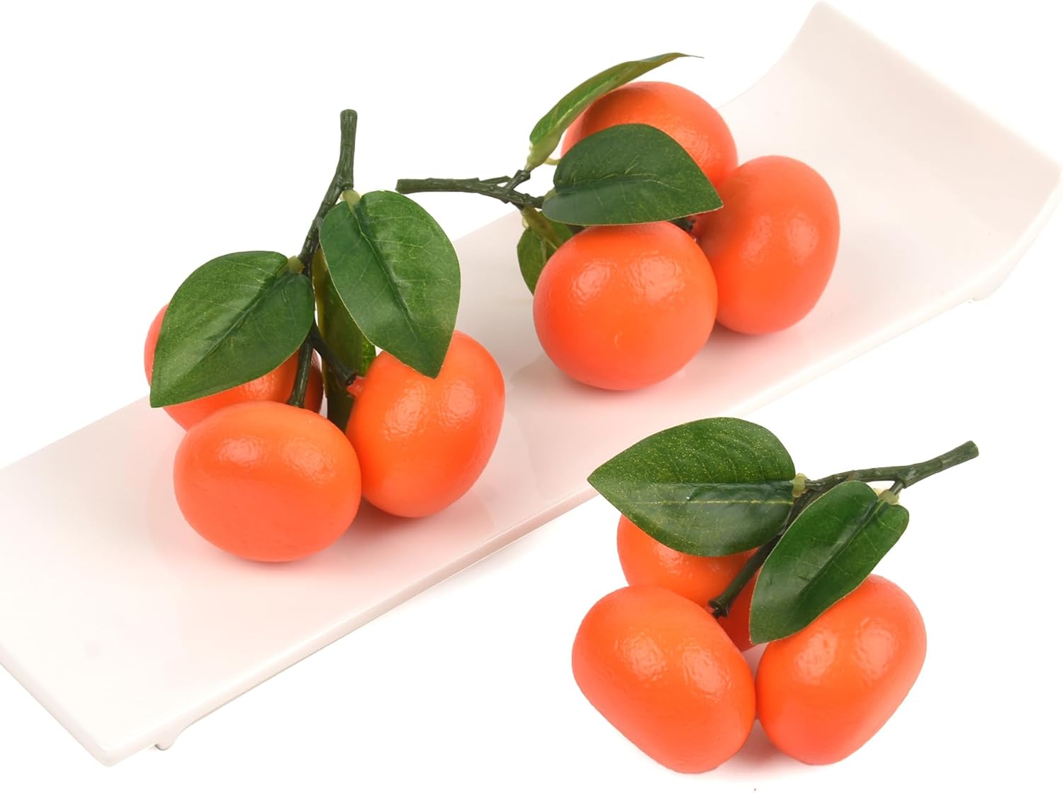 Hagao Fake Mini Tangerine Orange Artificial Fruit Set of 3