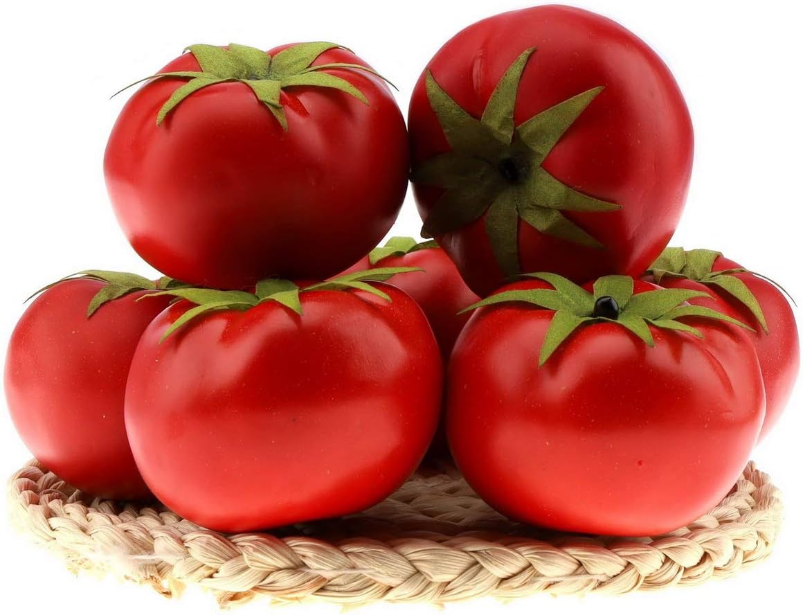 Gresorth 6pcs Artificial Lifelike Tomato Decor