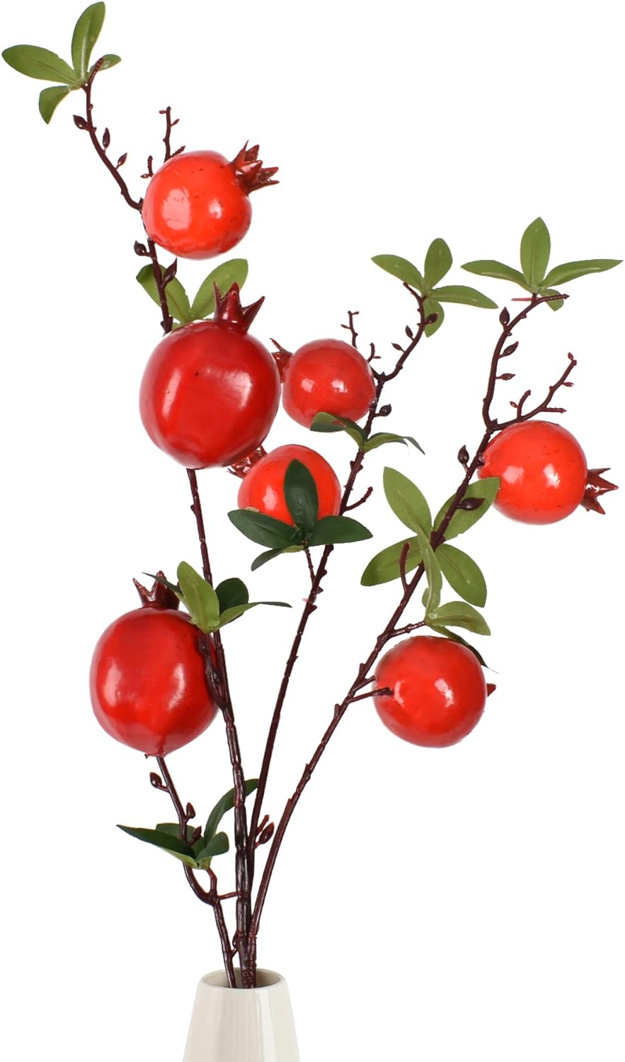 Hagao Artificial Pomegranate Branch for Home Party Decor
