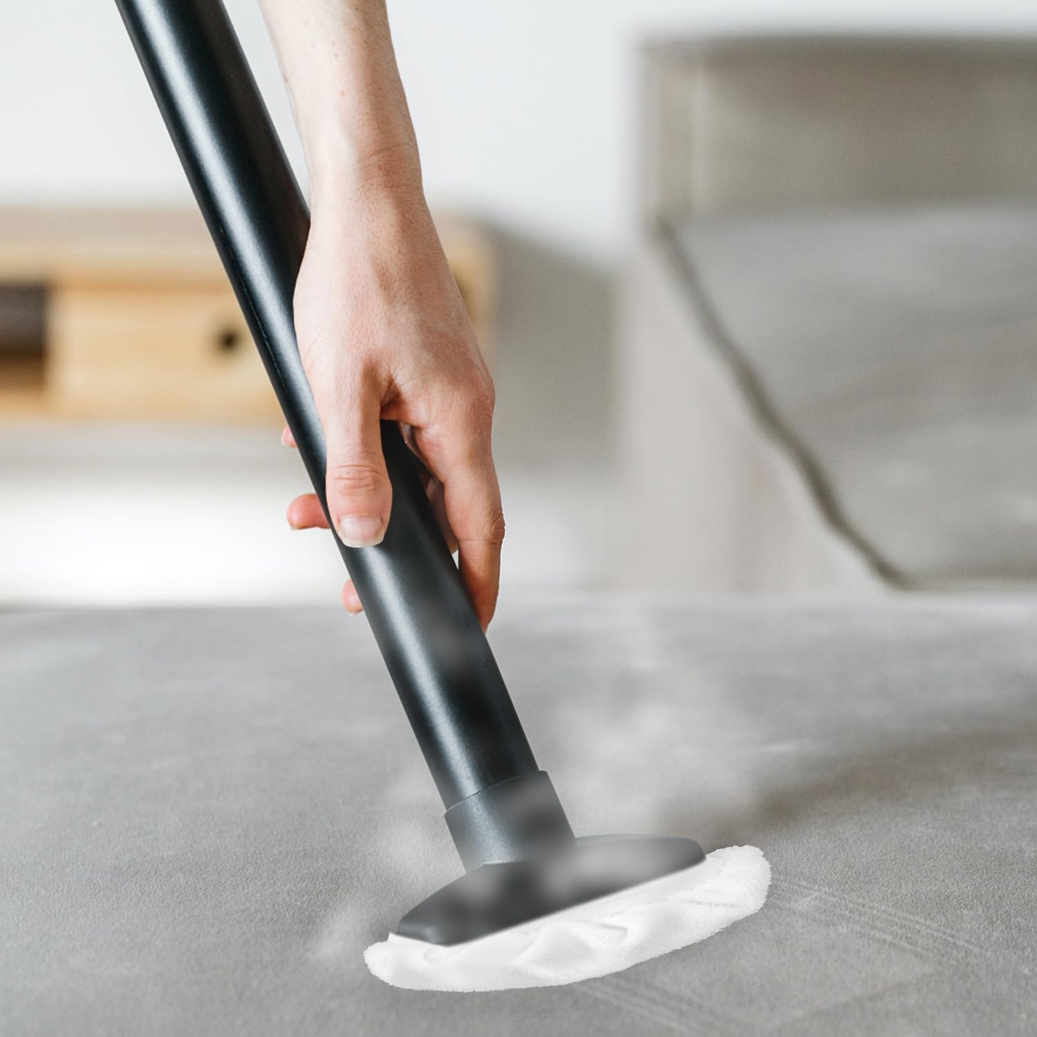 4pcs White Steam Mop Pads for Handheld Steam Cleaner