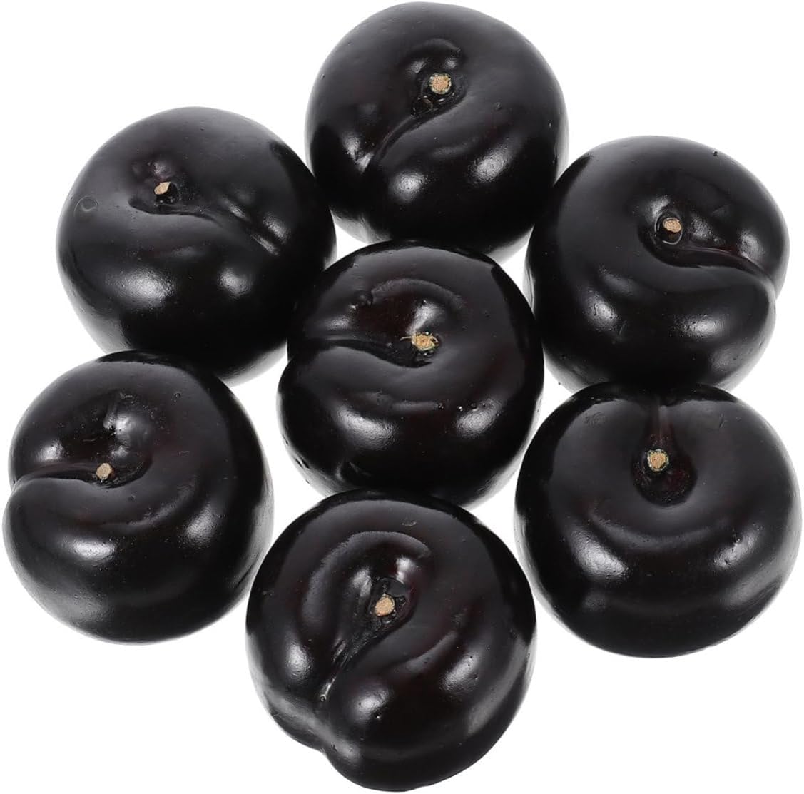 MAGICLULU 8pcs Lifelike Black Fruit Artificial Fruits for Photography Props
