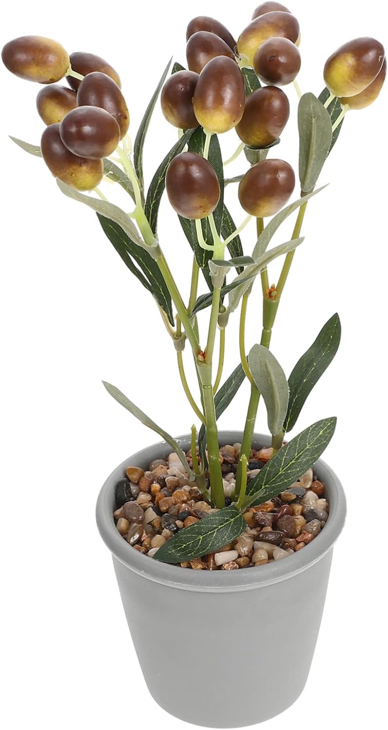 PRETYZOOM Artificial Fruit Bonsai Decor for Home Office