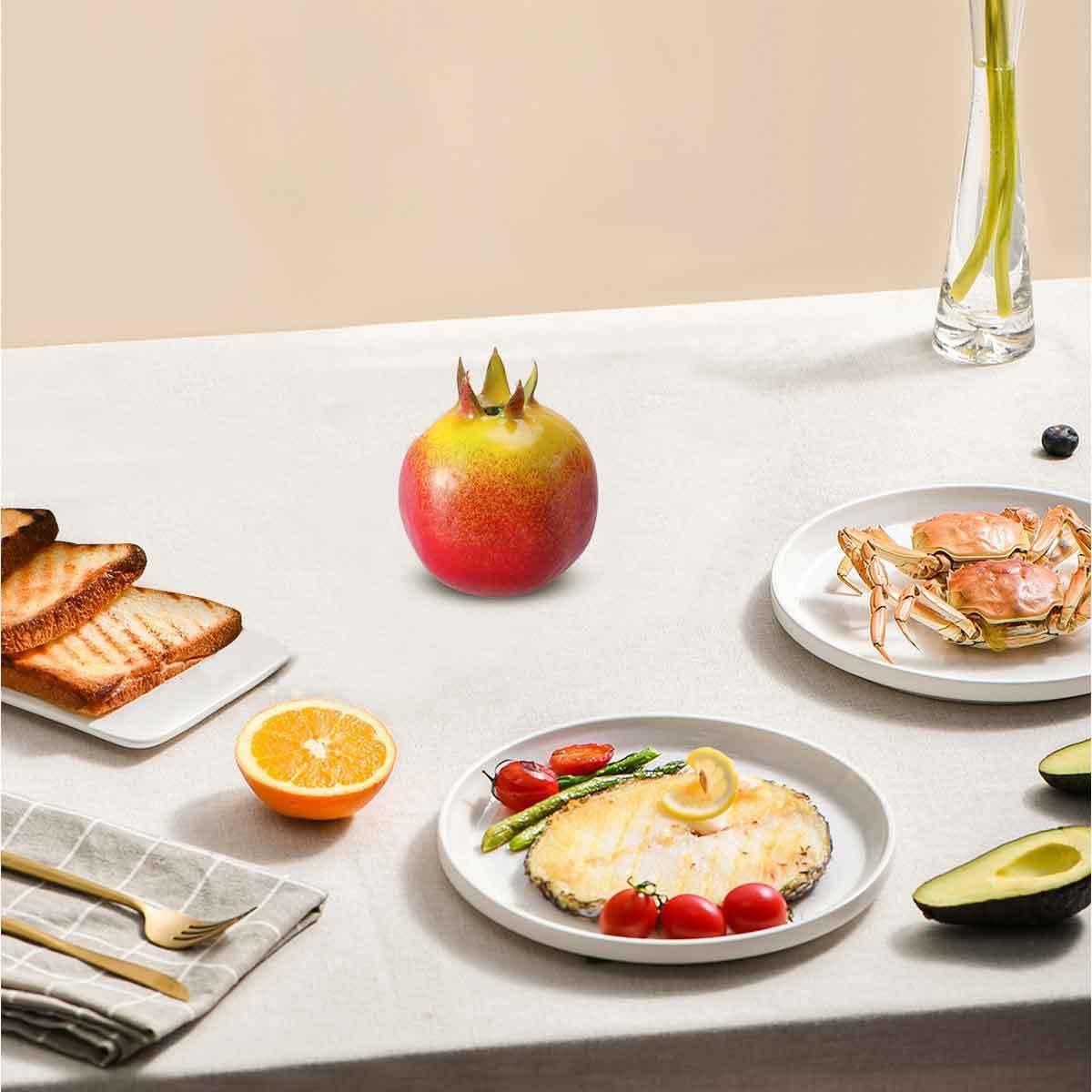 Realistic Simulated Pomegranate Fruit Ornament 299In Plastic Decor