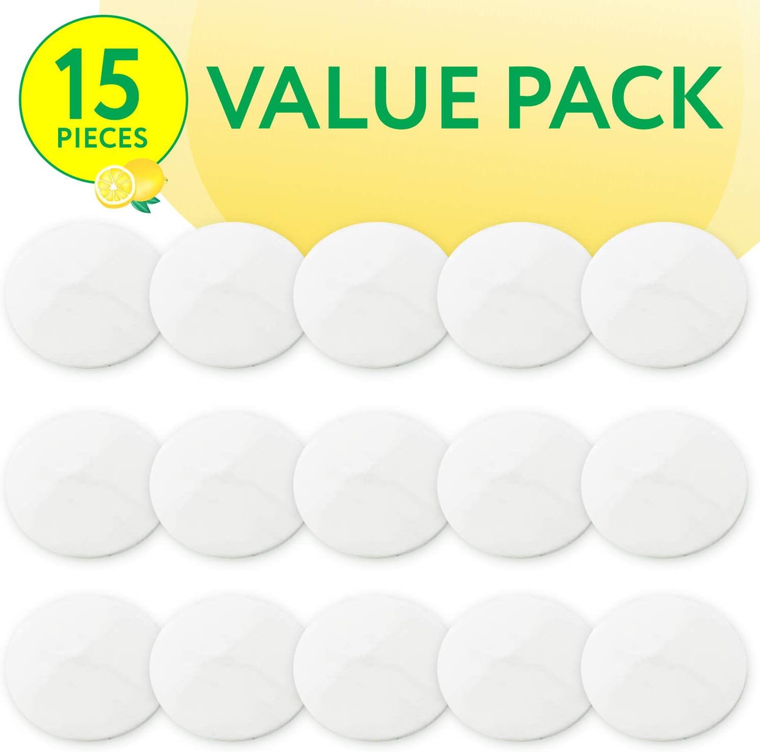Impresa 15 Pack Lemon Scented Steam Mop Discs