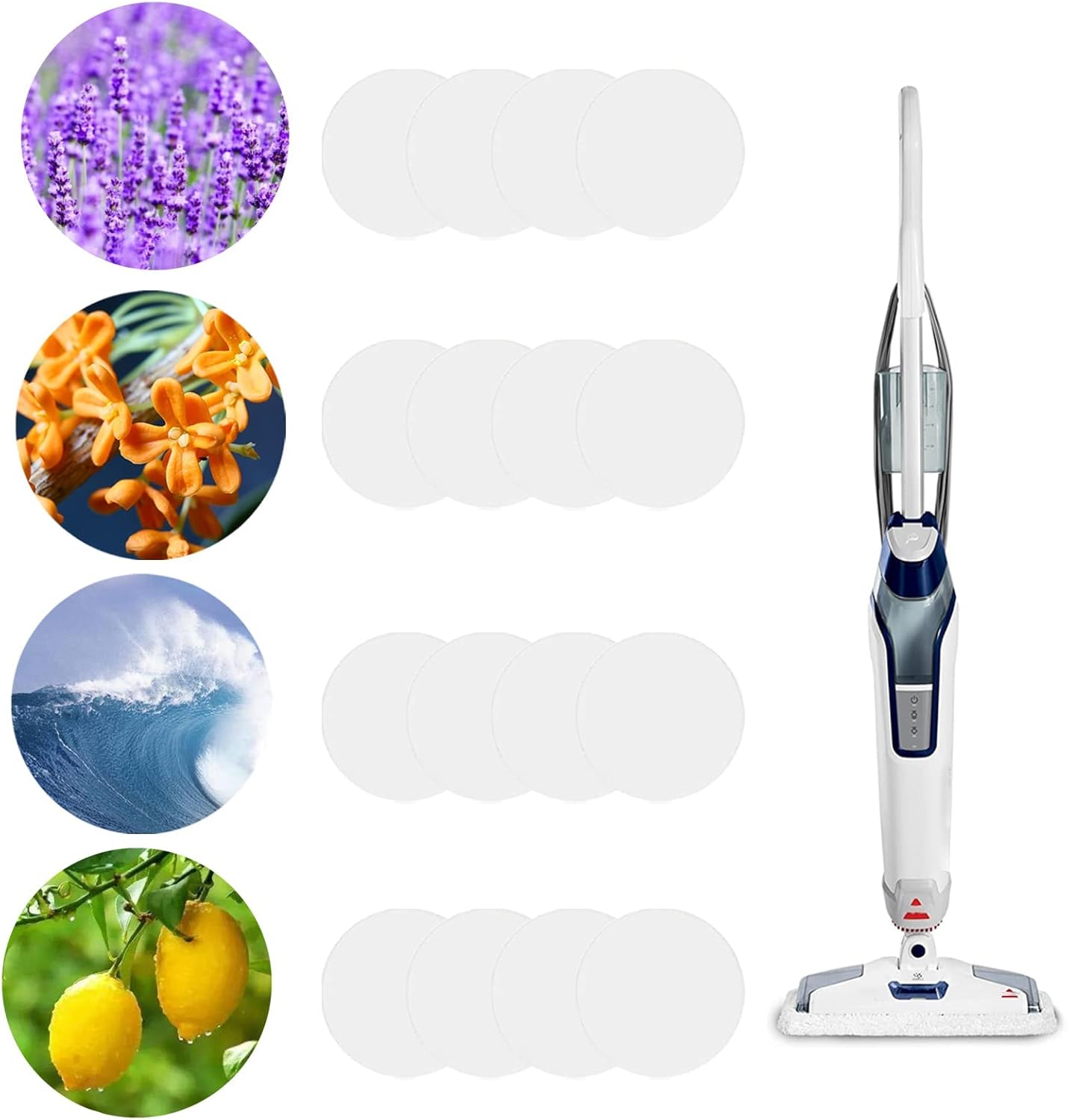 16 Pack Steam Mop Scent Discs for Bissell Powerfresh and Symphony Series