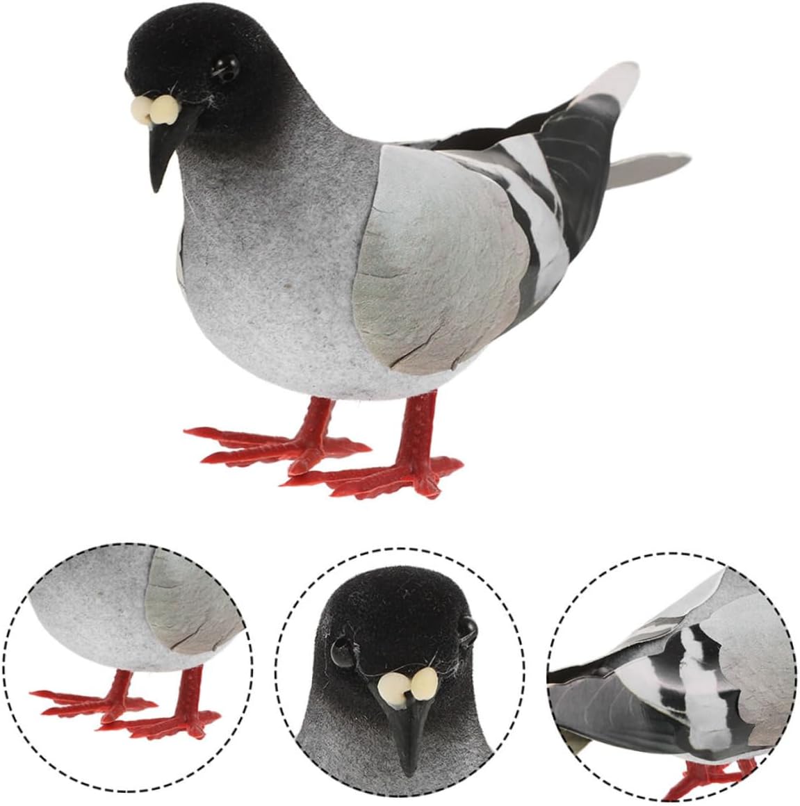 Alasum Realistic Artificial Pigeons 4pcs Garden Decor Set