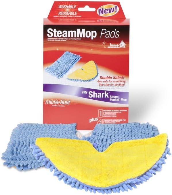 Home Source Shark Steam Pocket Mop Pads 2 Pack