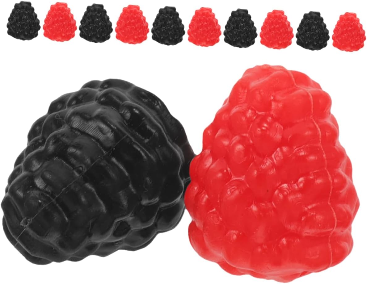 12pcs Lifelike Raspberry Models for Wedding and Photography Decor