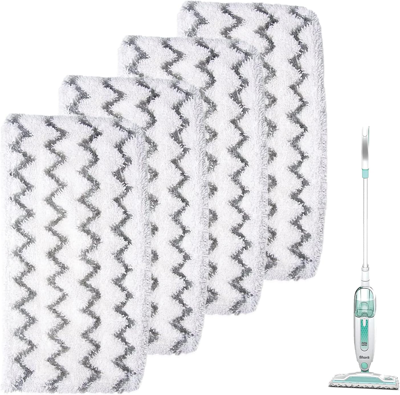 4 Pack Steam Mop Pads for Shark S1000 S1000A S1000C Replacement