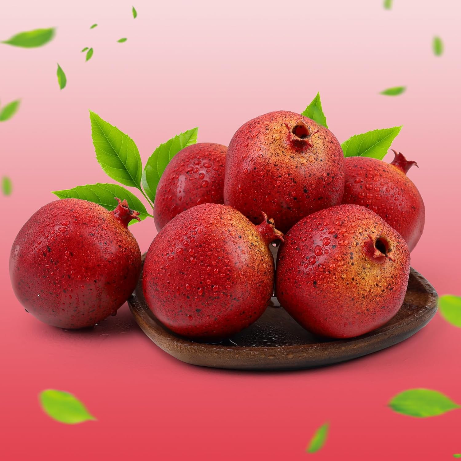 6PCS Artificial Pomegranate Home Decor Bowl Fillers