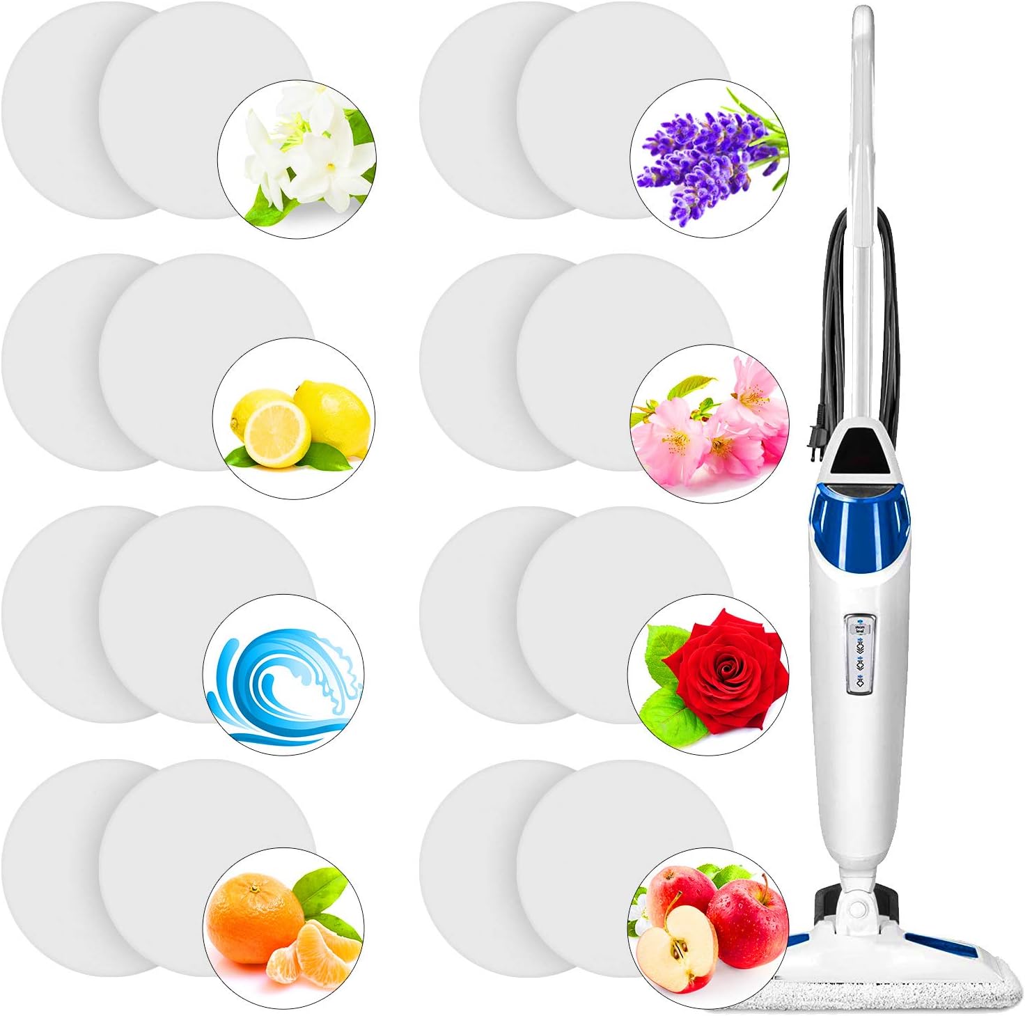 Maitys Steam Mop Scent Discs 8 Fragrances 24 Pack