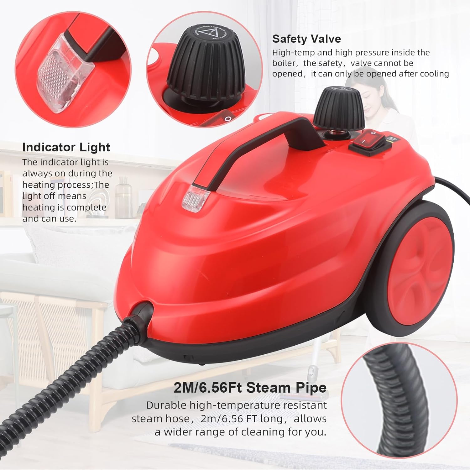 CKductpro Handheld Steam Cleaner 21L Tank