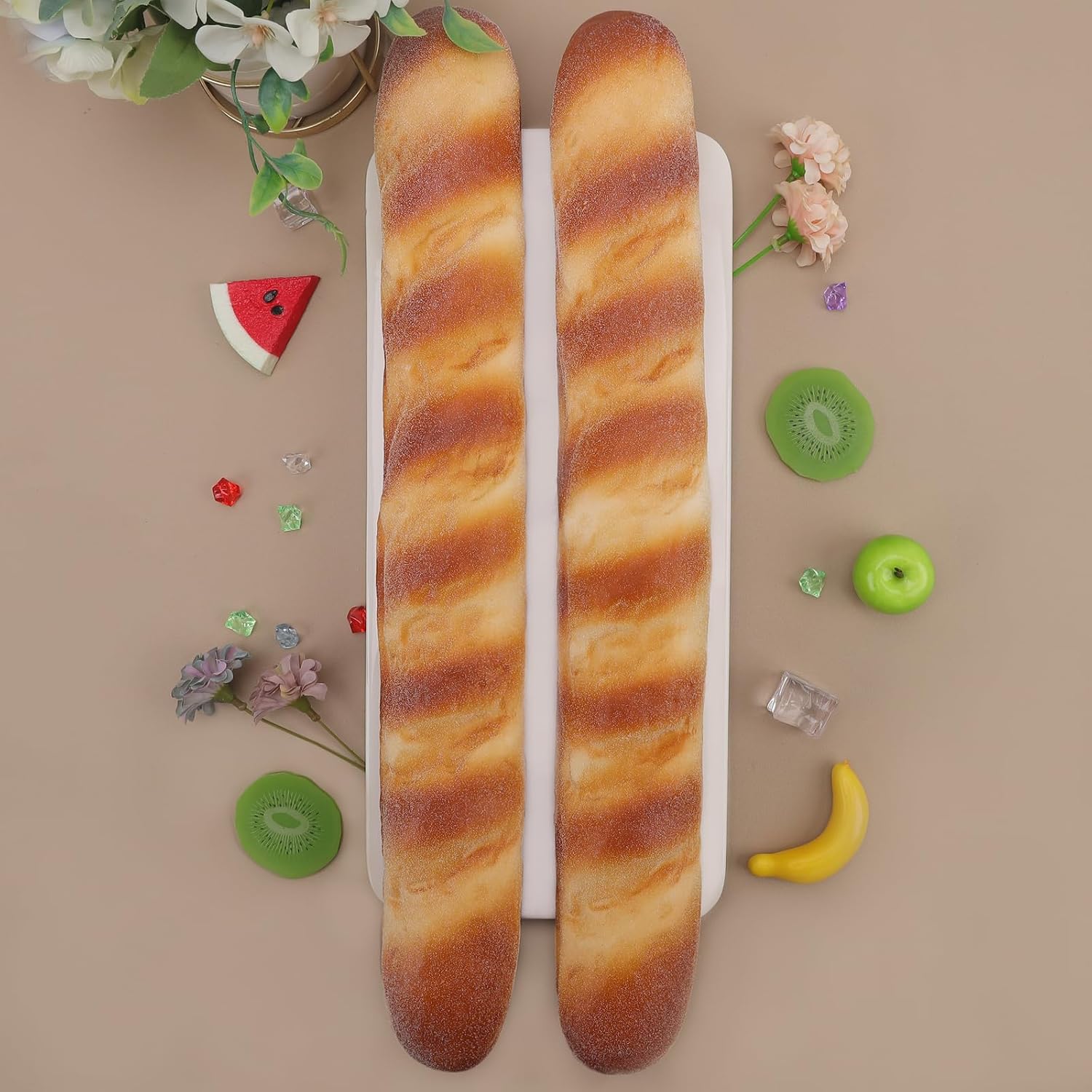 Gresorth 185 Inch Artificial Bread Prop - 2pcs