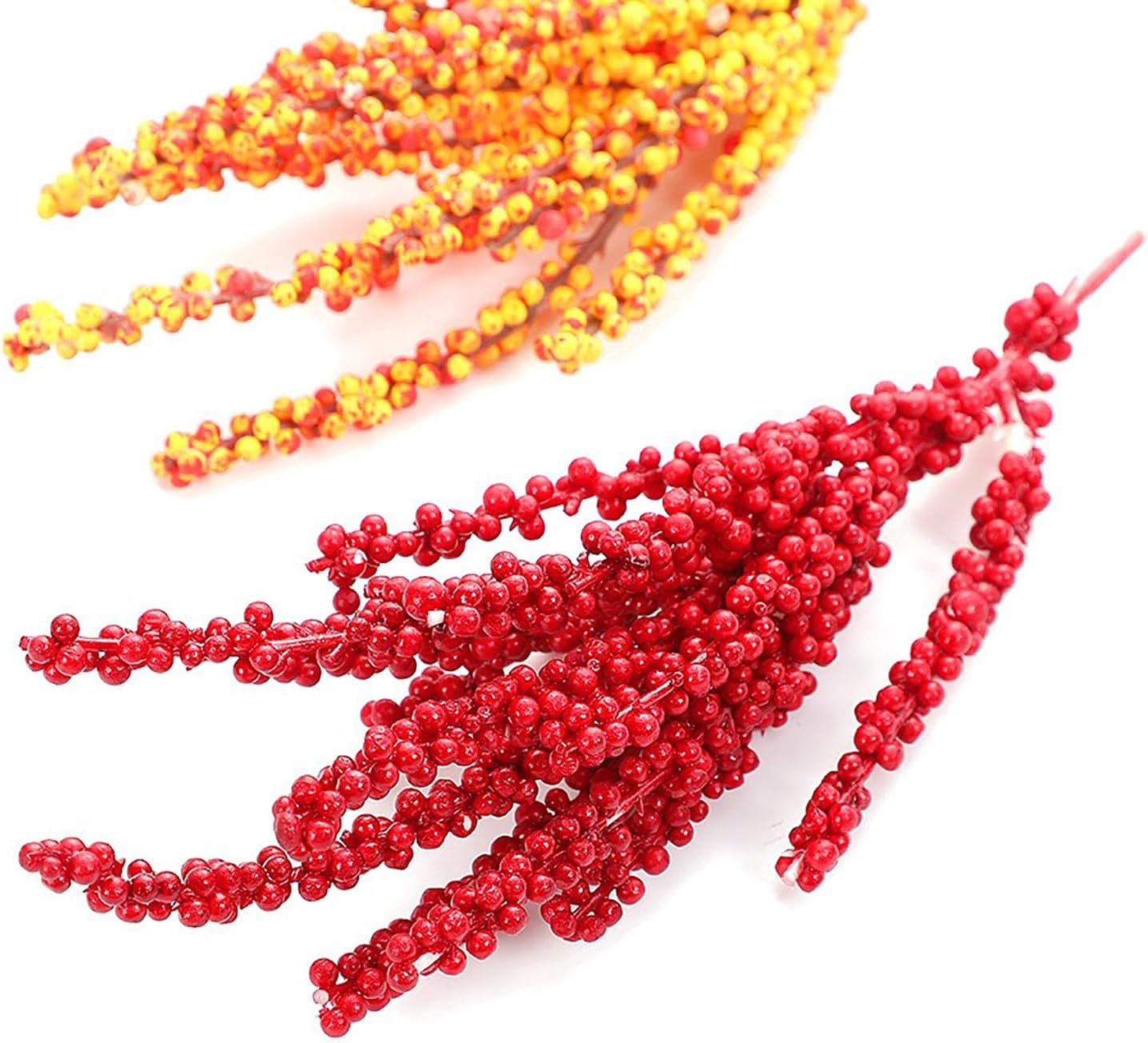 10 PCS Artificial Red Berry Stems for Holiday Decor