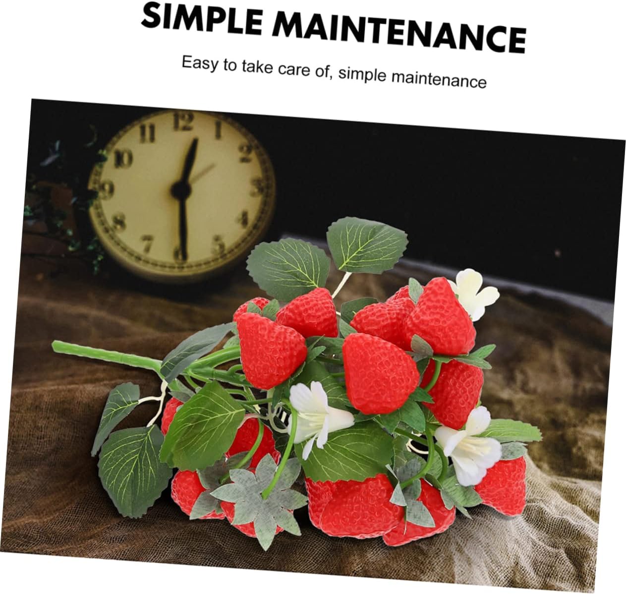 Garneck 2 Pcs Artificial Strawberry Picks for Home Decor