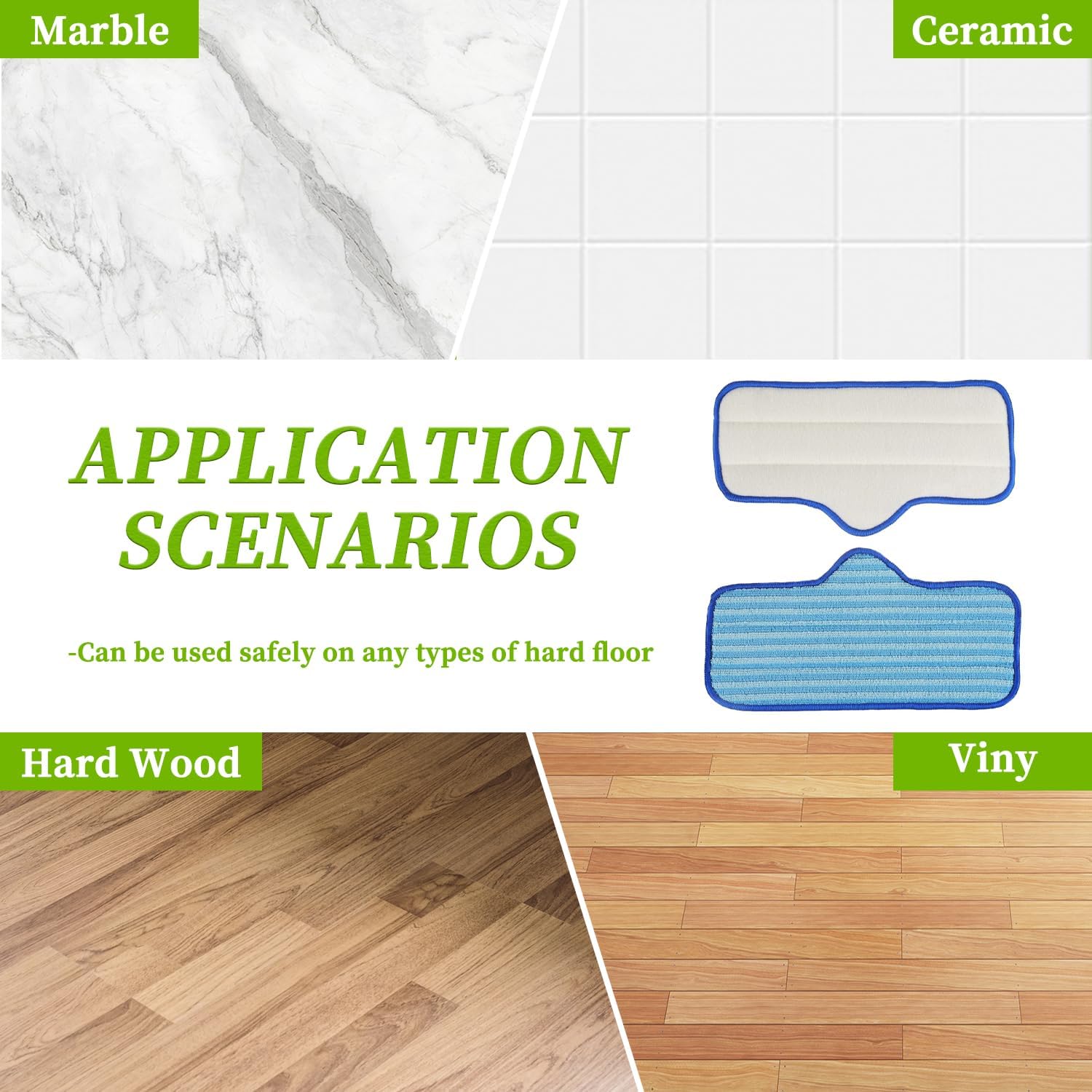EPLZON Reusable Microfiber Steam Mop Pad for Dupray Neat Steam Cleaner