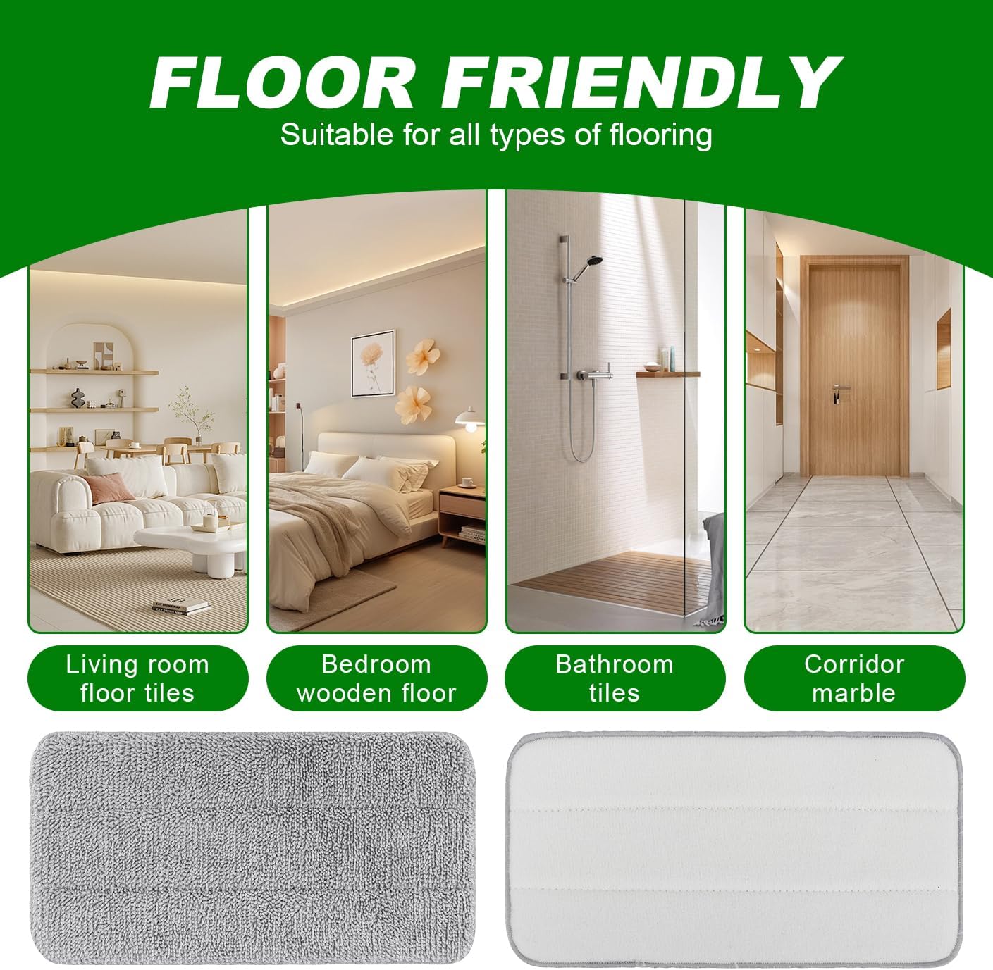 6 Pack Microfiber Steam Mop Pads for Seyola Series Washable Reusable