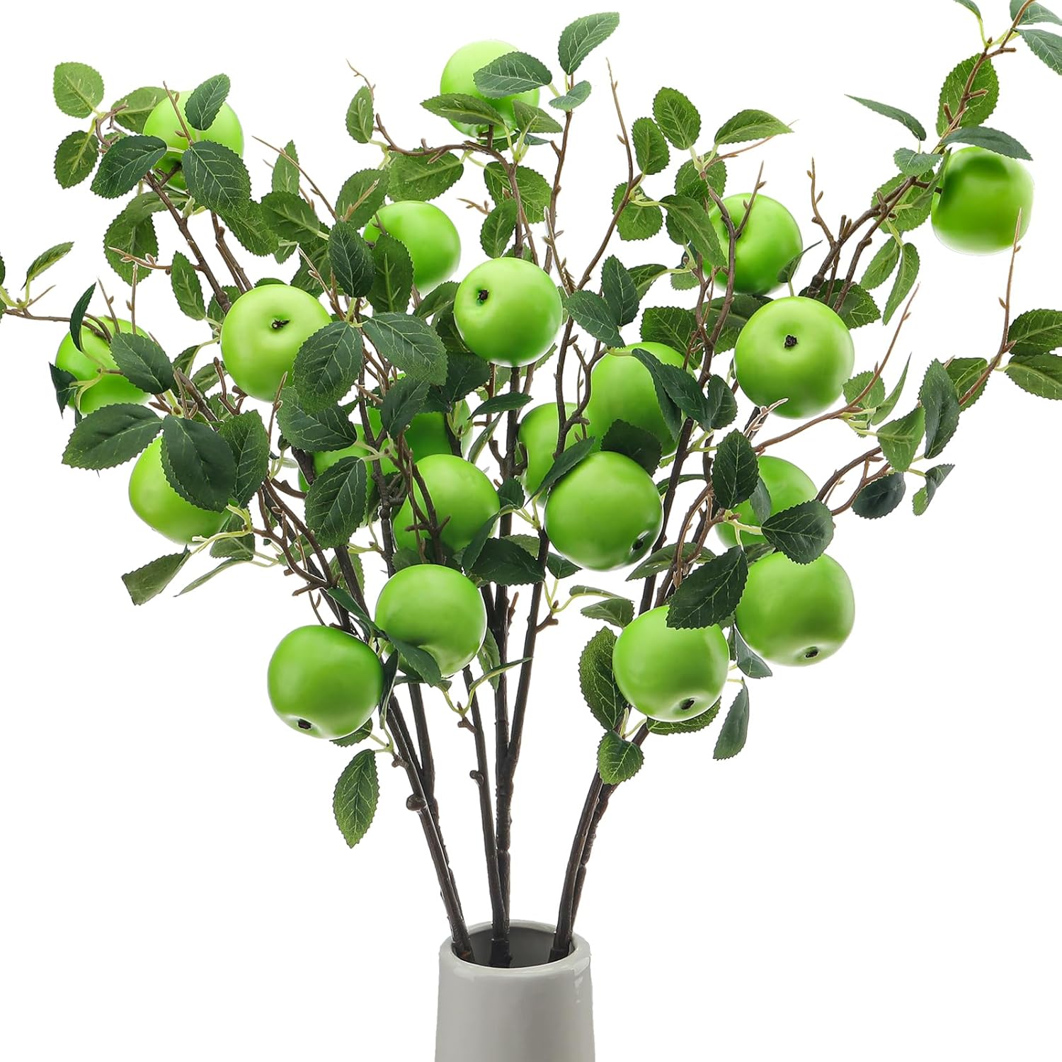Gresorth Artificial Apple Branches 3pcs Decor Display