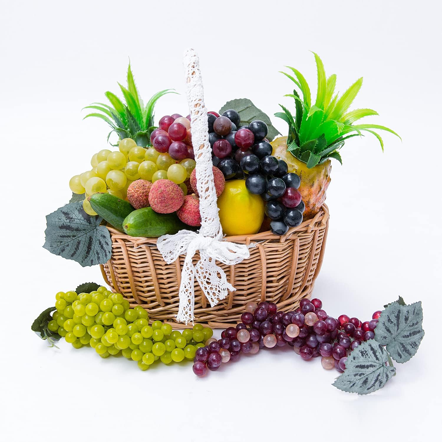 3 Bunches Realistic Fake Grapes for Decoration