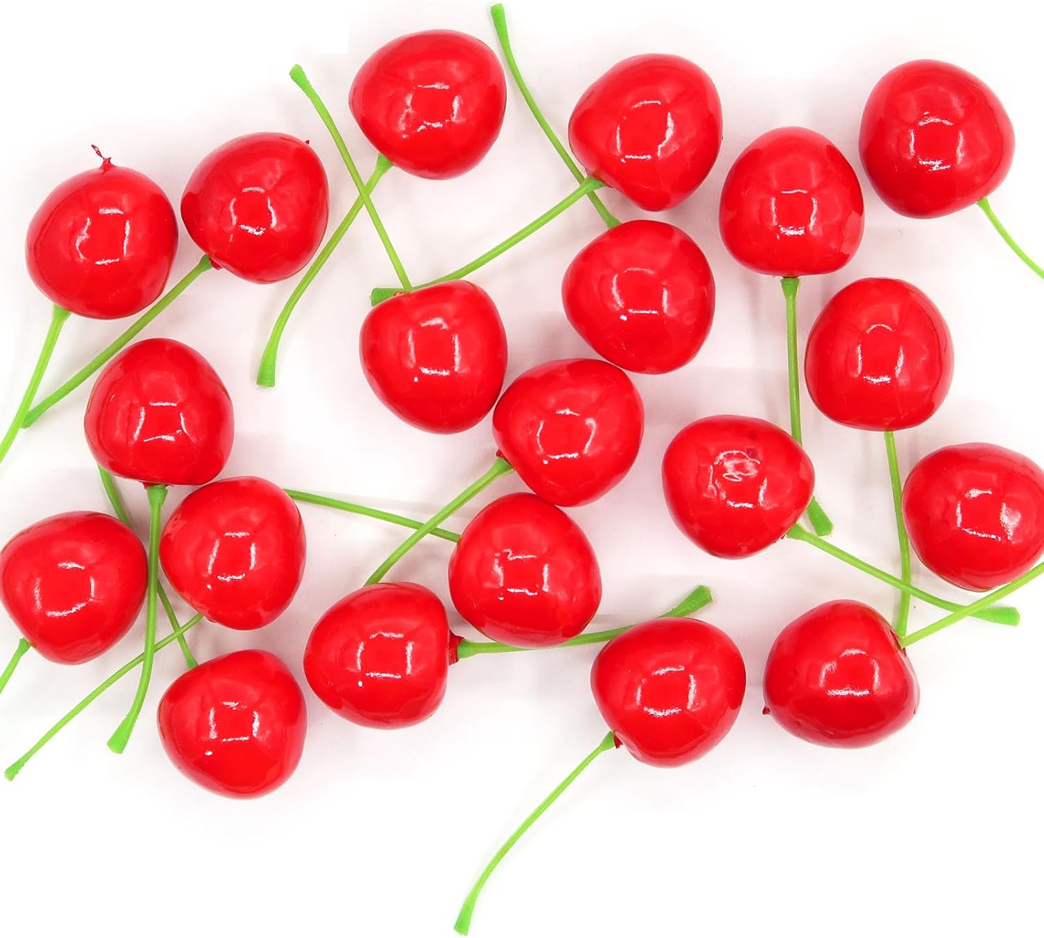 20Pcs Artificial Red Cherries Party Decor