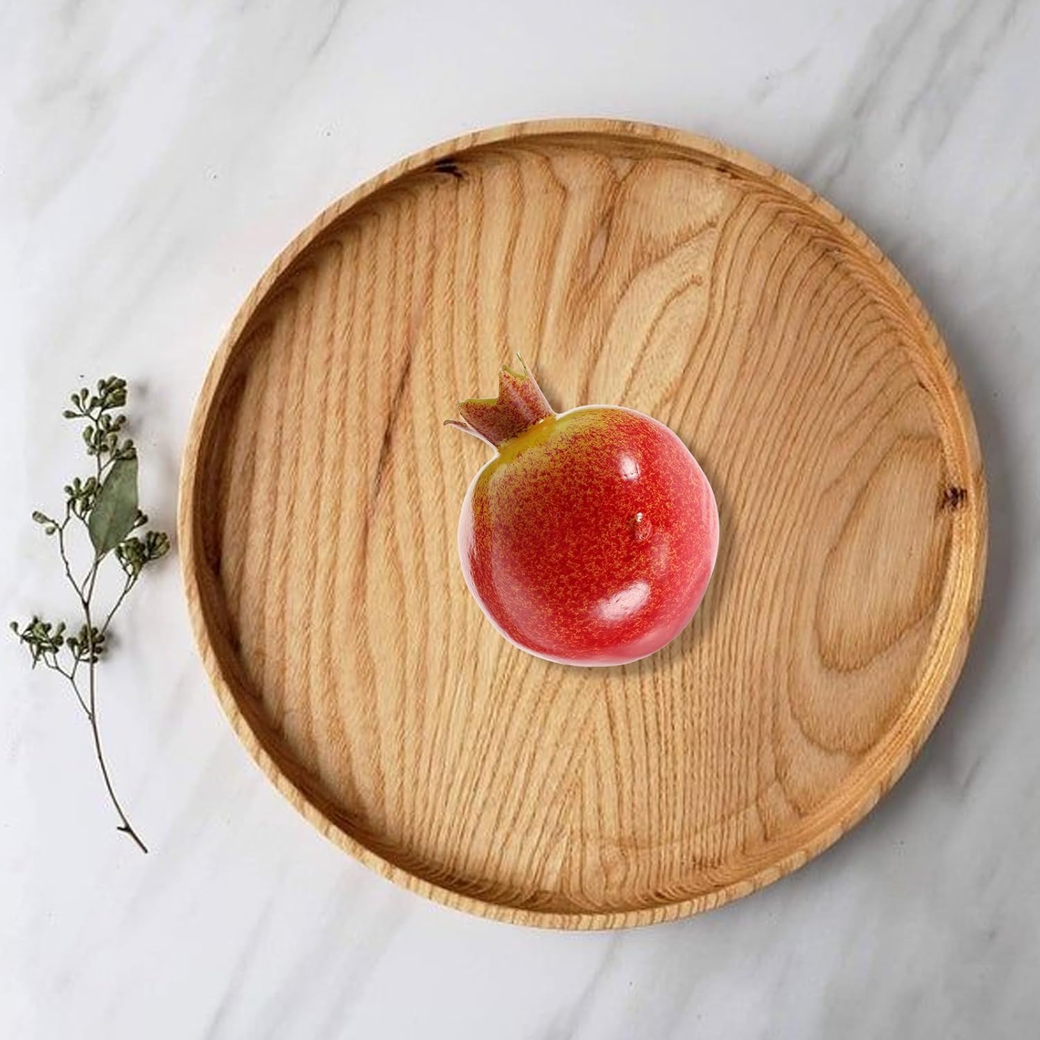 Realistic Simulated Pomegranate Fruit Ornament 299In Plastic Decor