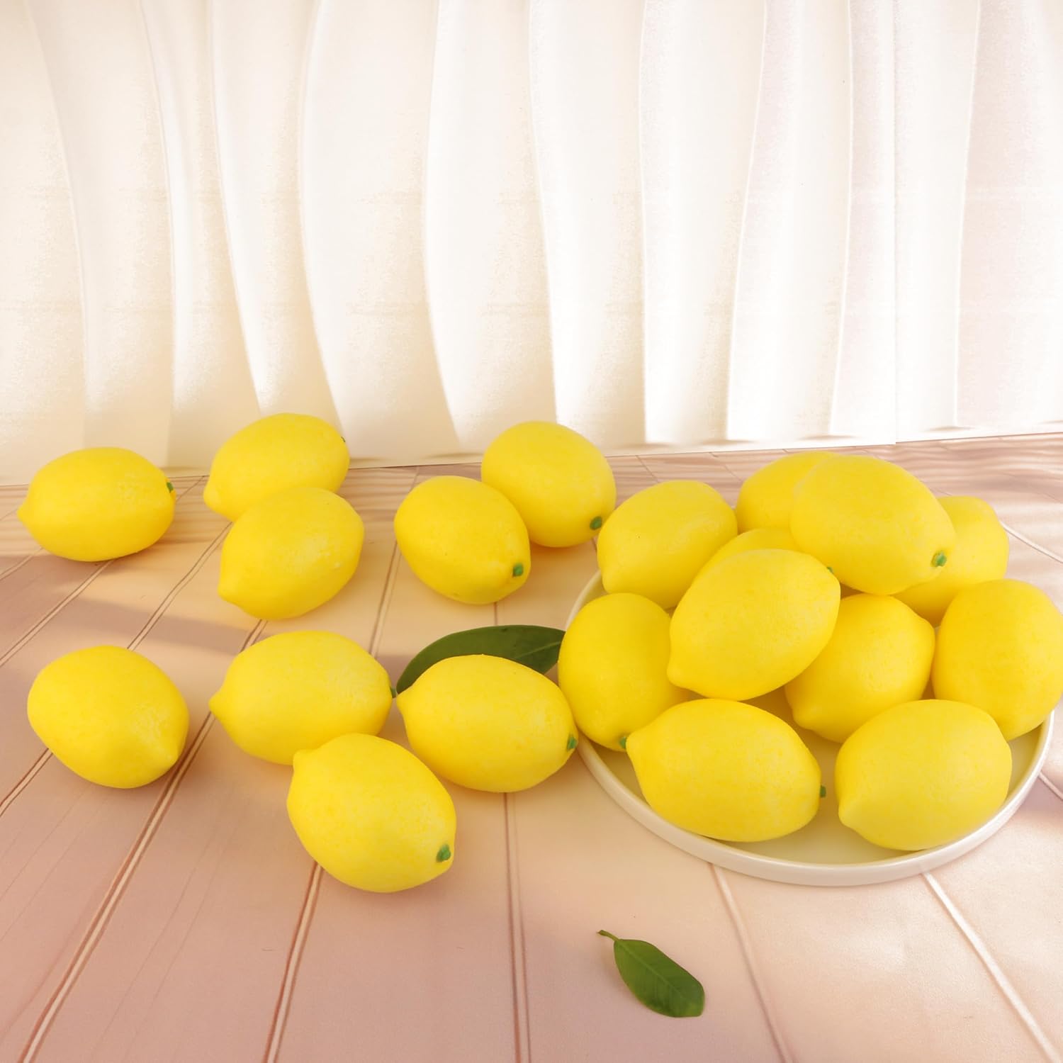 20PCS Realistic Artificial Lemon Decor