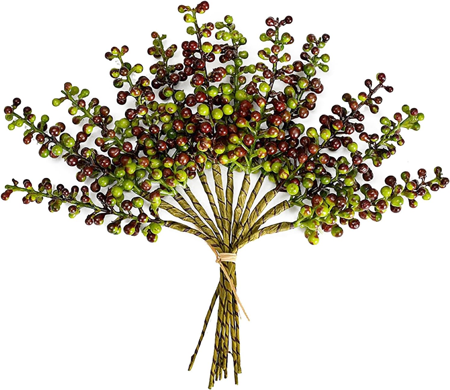 Marooma Simulated Berry Branches 12 Pcs Artificial Decor