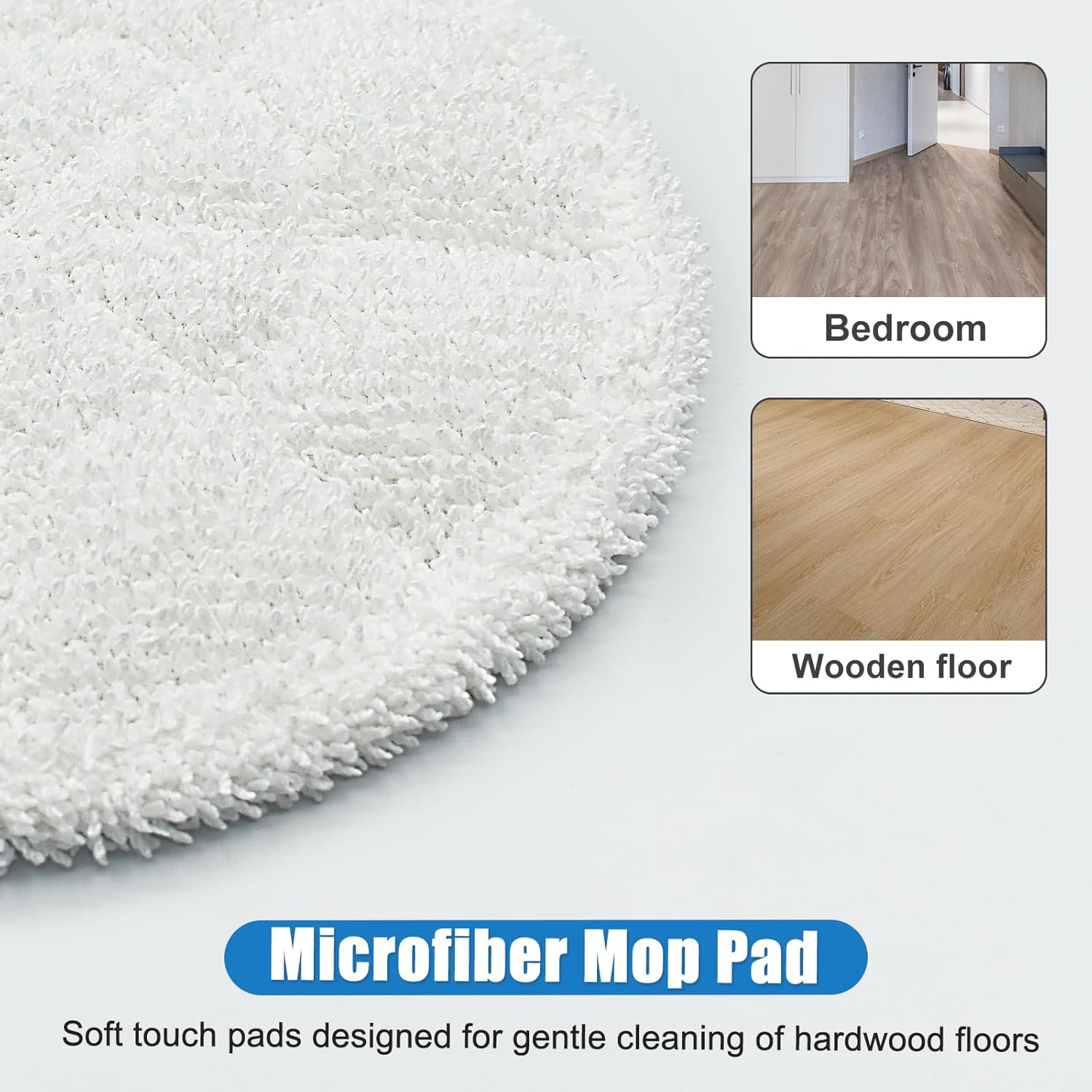 6 Pack Rotating Mop Pads for Bissell 3897A SmartSteam Scrubbing Mop