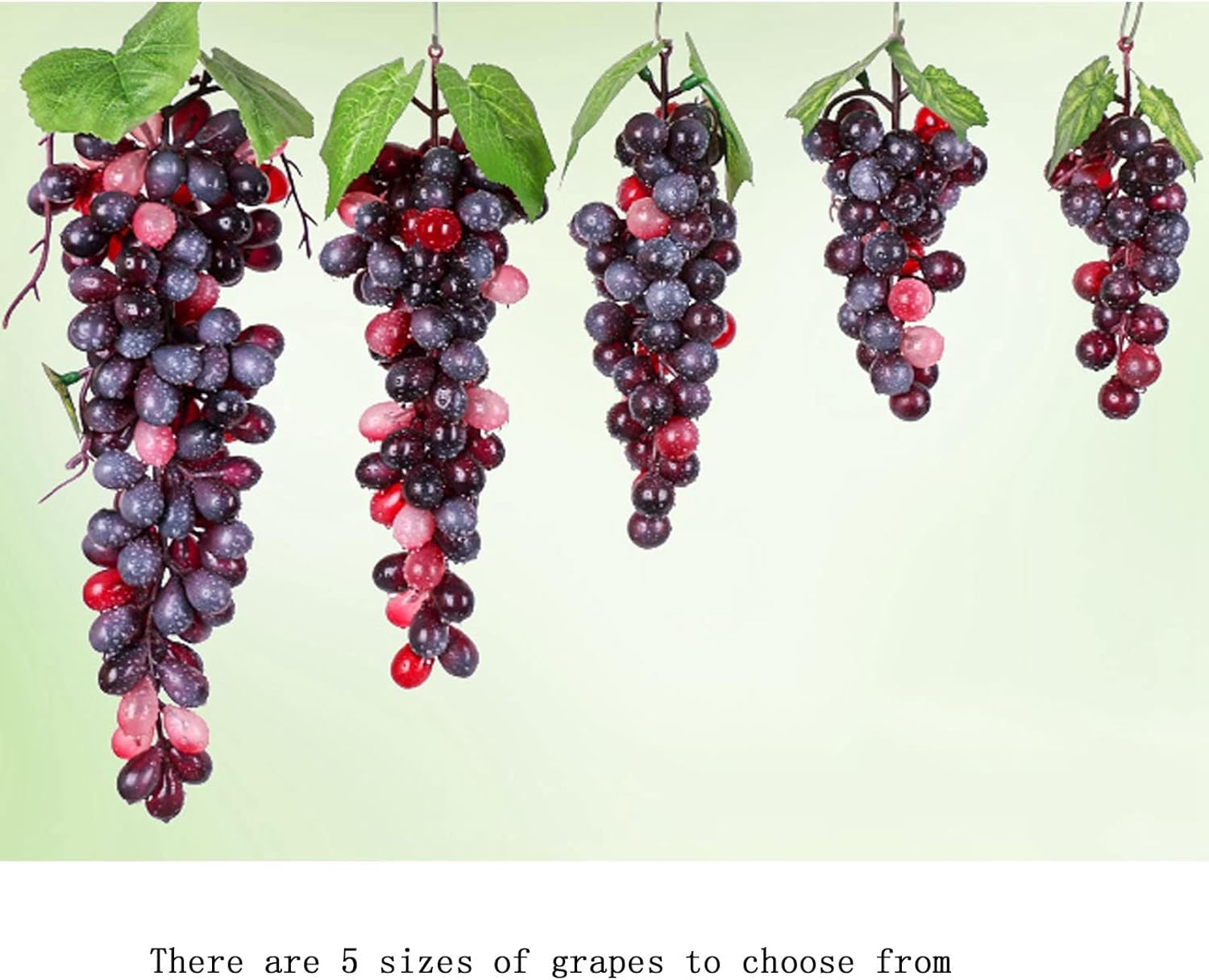 Bairdish 2 Pack Fake Black Grapes Artificial Fruit