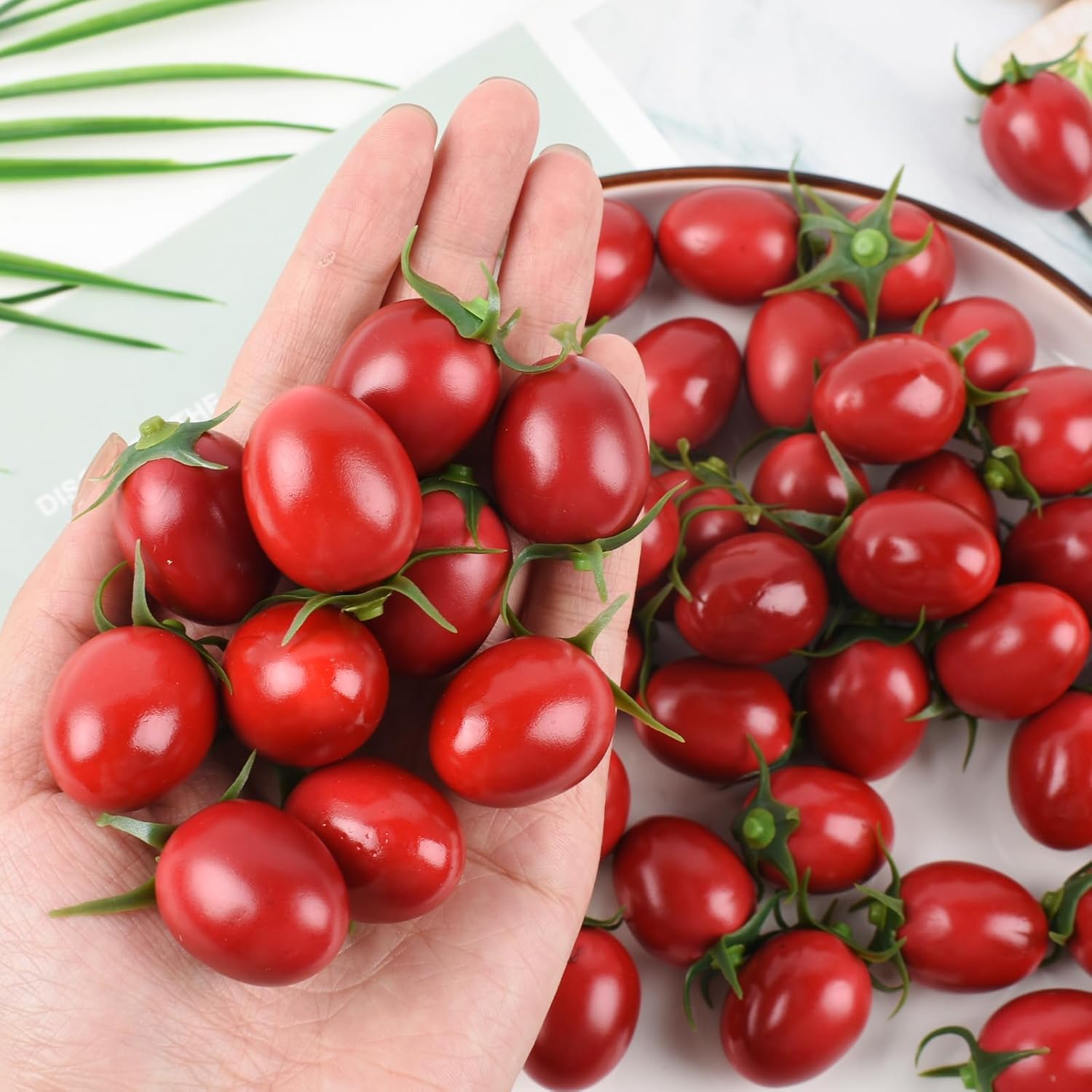 Artificial Cherry Tomatoes 25 Pcs Realistic Decoration