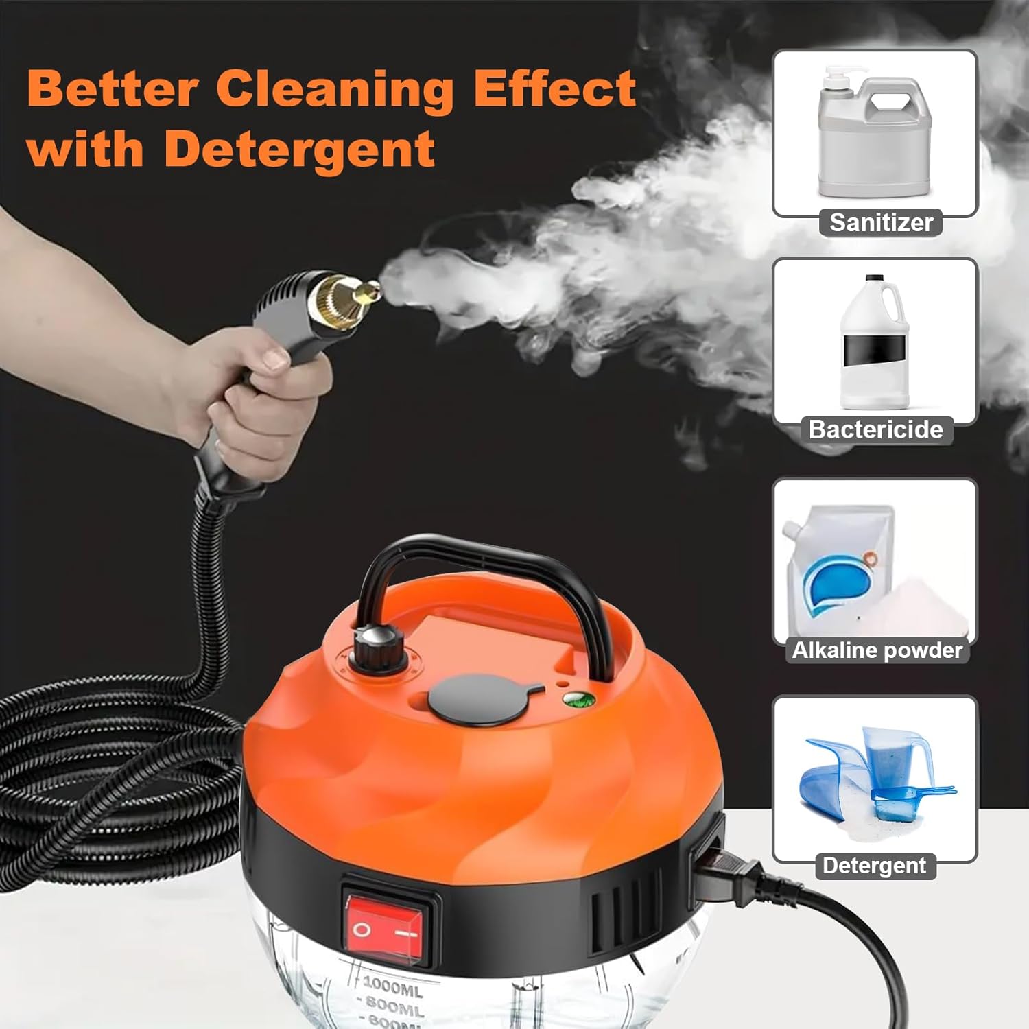 LeadGoods Pressurized Handheld Steam Cleaner
