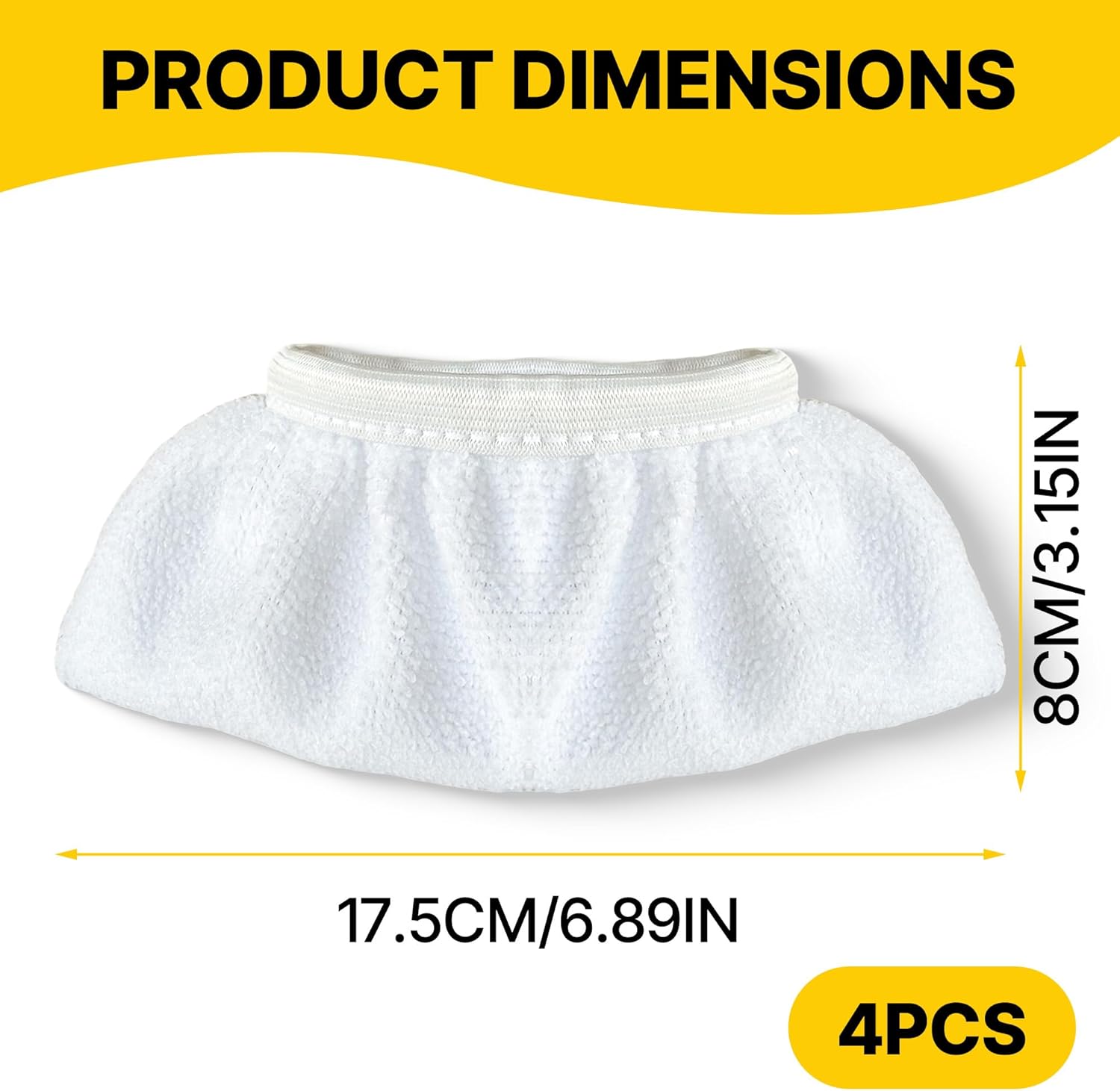 4 PCS Universal Steam Mop Pads for Handheld Steam Cleaners