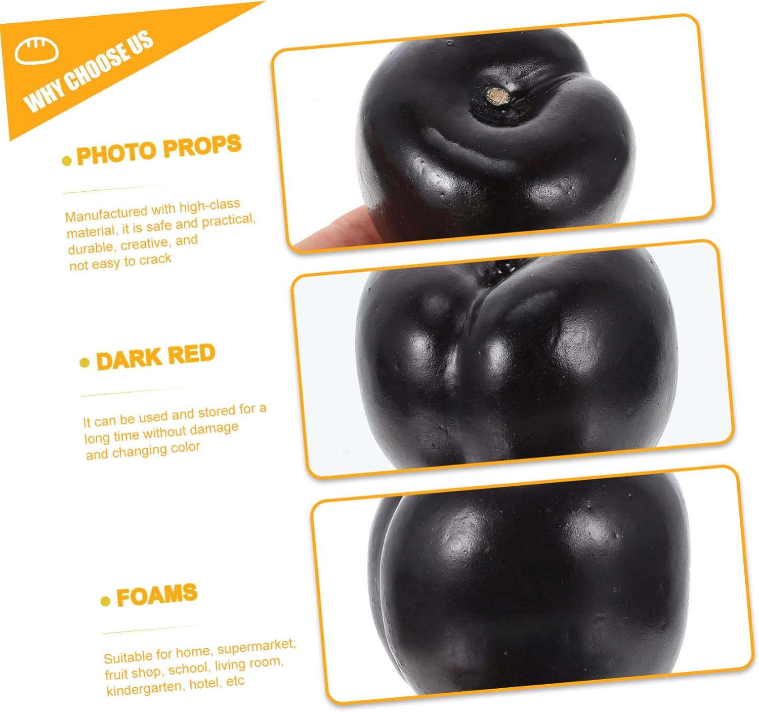Amosfun 2sets Realistic Artificial Plum Decorations