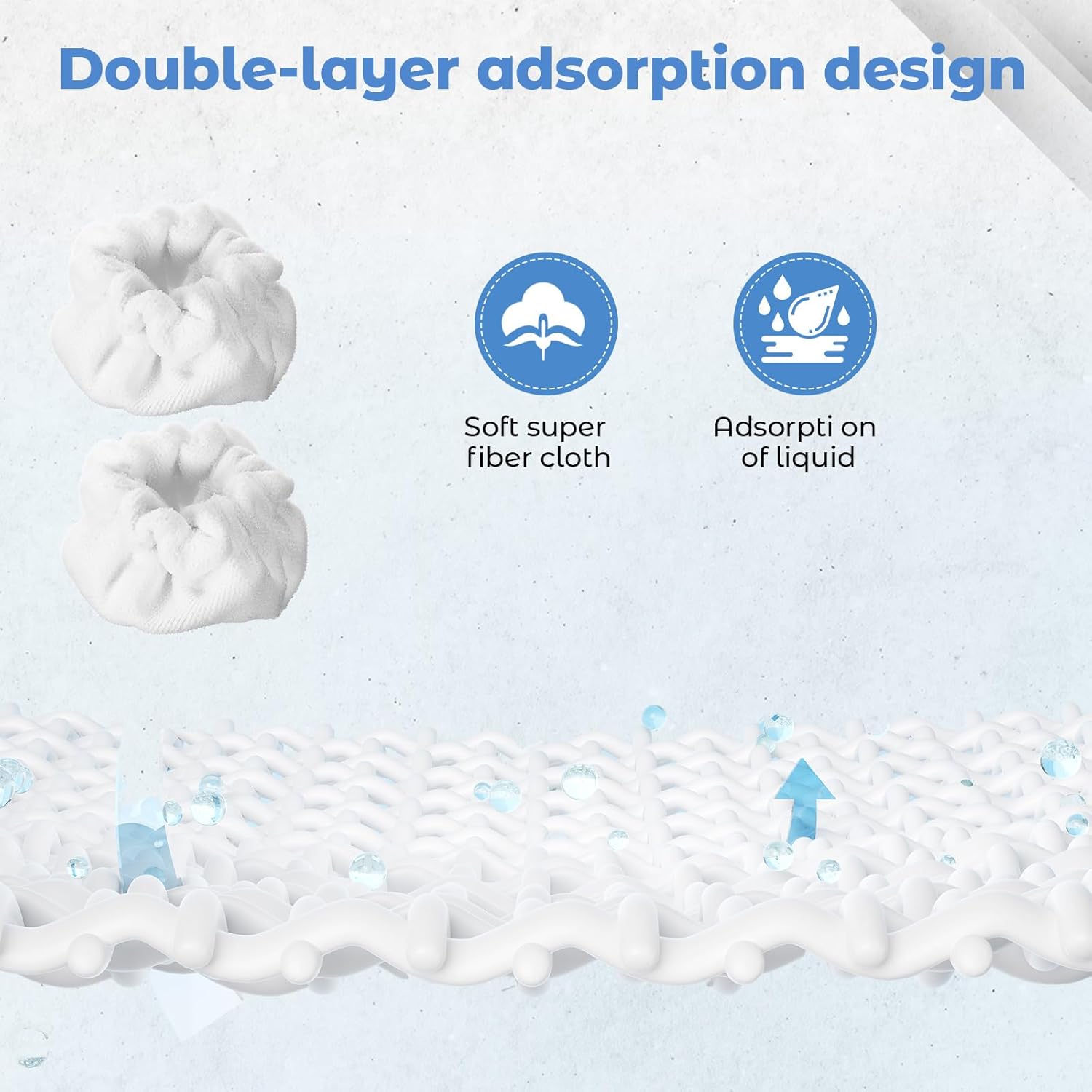 Baderke 12 Pack Microfiber Steam Mop Pads for Triangle Brush Tool