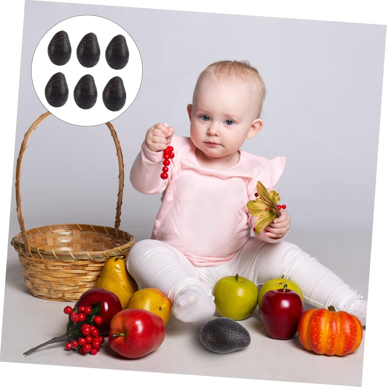 GLEAVI 6 Pcs Realistic Artificial Avocado Decorative Props