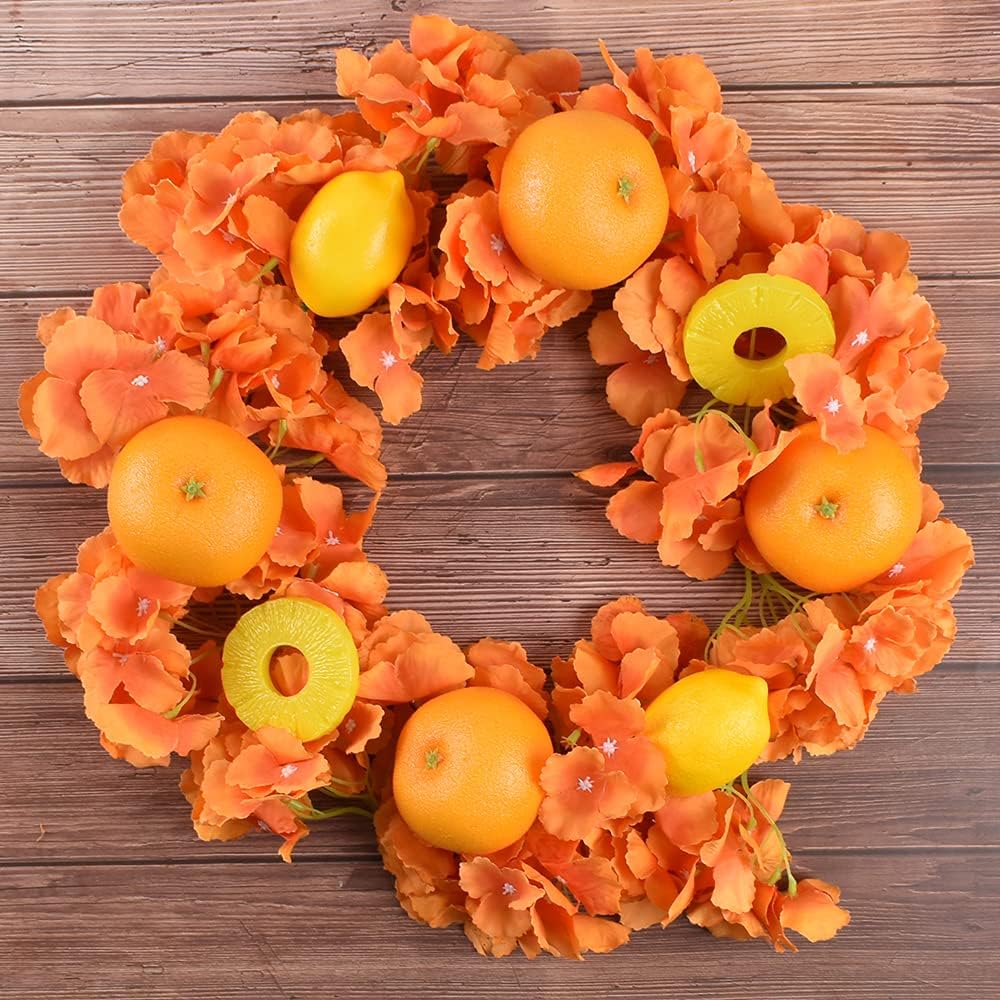 6 Piece Artificial Orange Set Realistic for Home and Parties