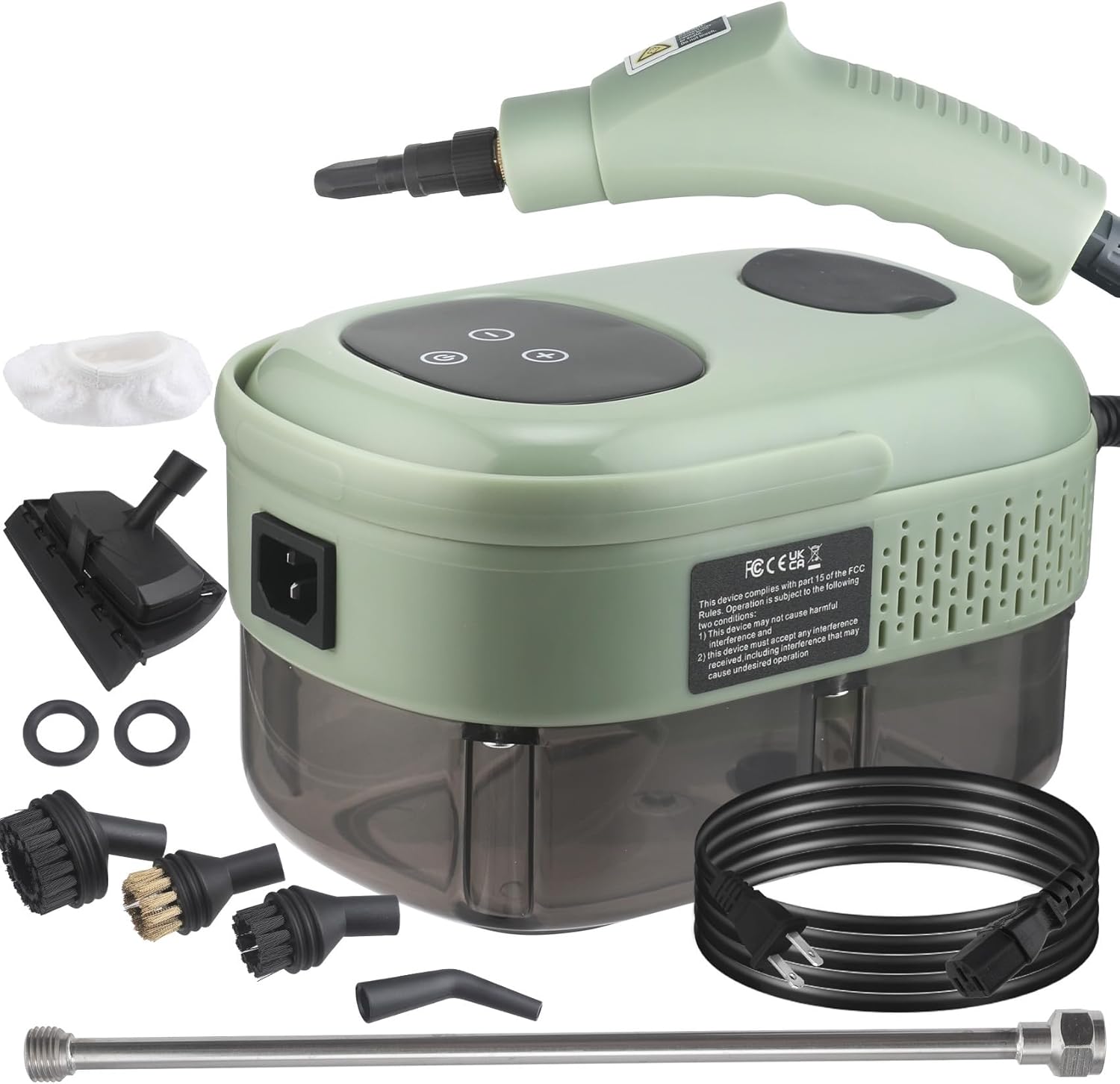 Handheld Steam Cleaner 2500W 1100ml Tank 6-Gear Adjustable