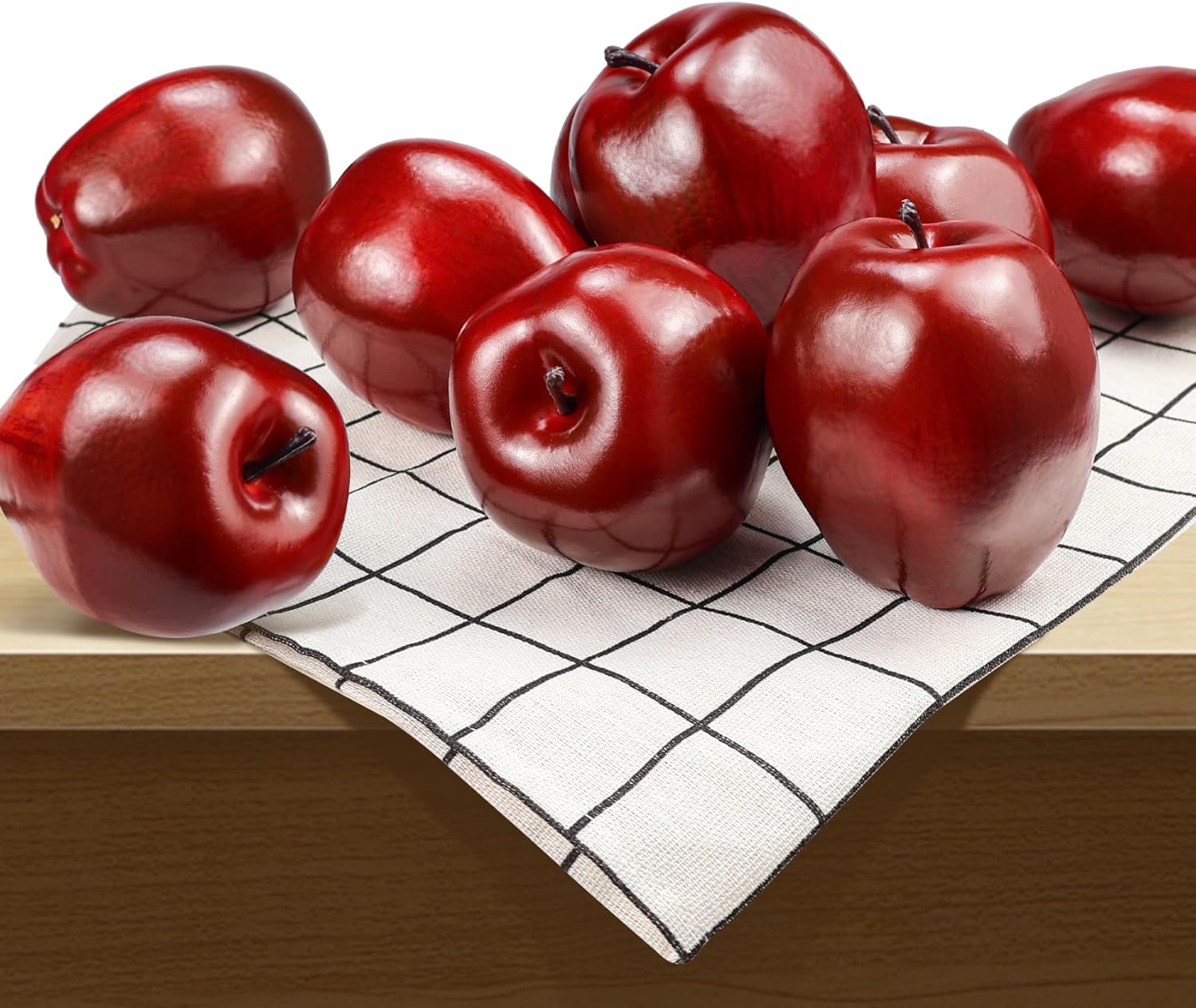 Lorigun Artificial Red Apples 6 Pcs Home Decor