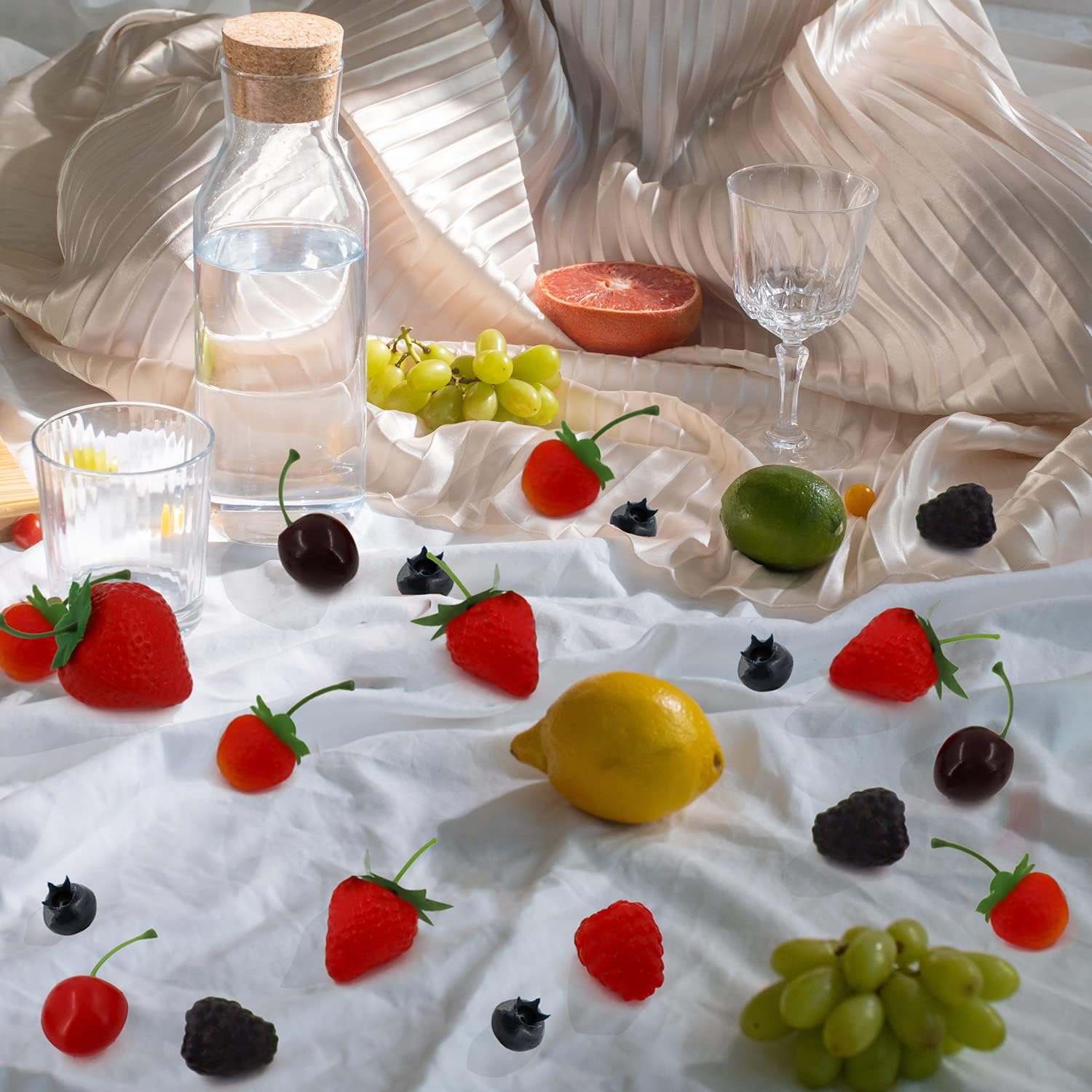 52PCS Artificial Fruit Set for Decoration and Photography