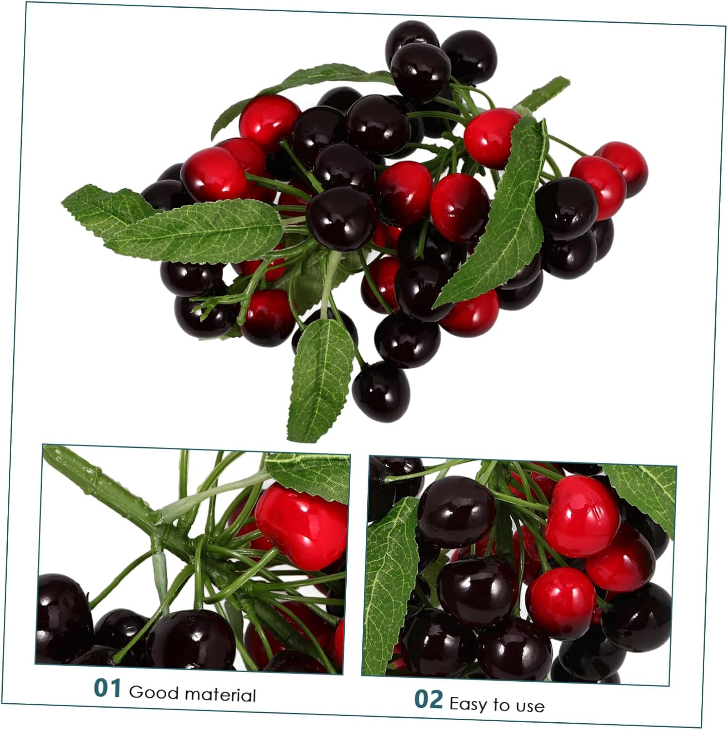 Realistic Cherry Ornaments for Home Decor