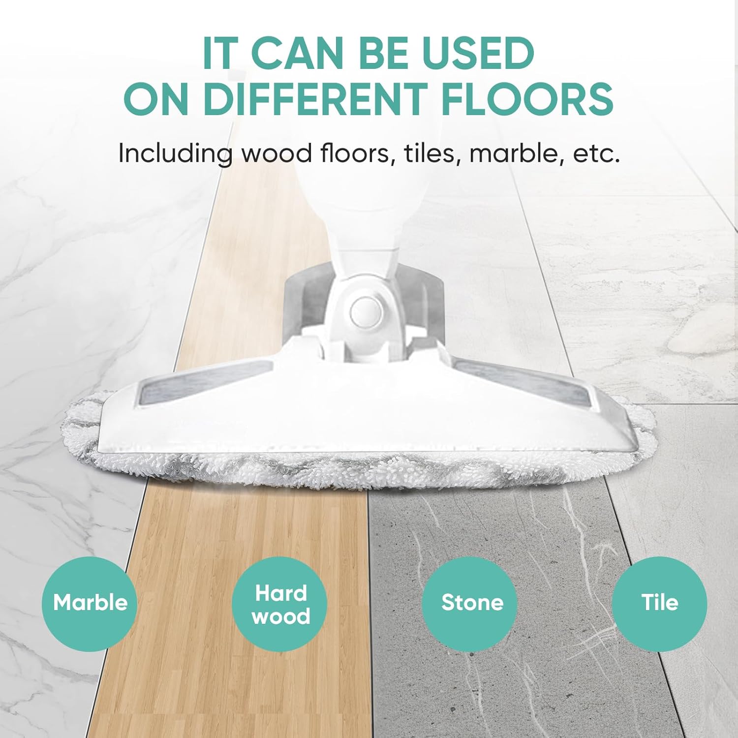 BIHARNT 6 Pack Steam Mop Replacement Pads for Bissell Powerfresh Models