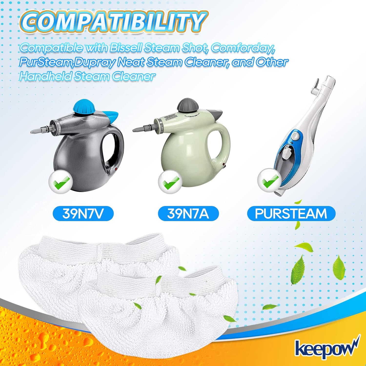 KEEPOW Universal Microfiber Cloths 4 Pack