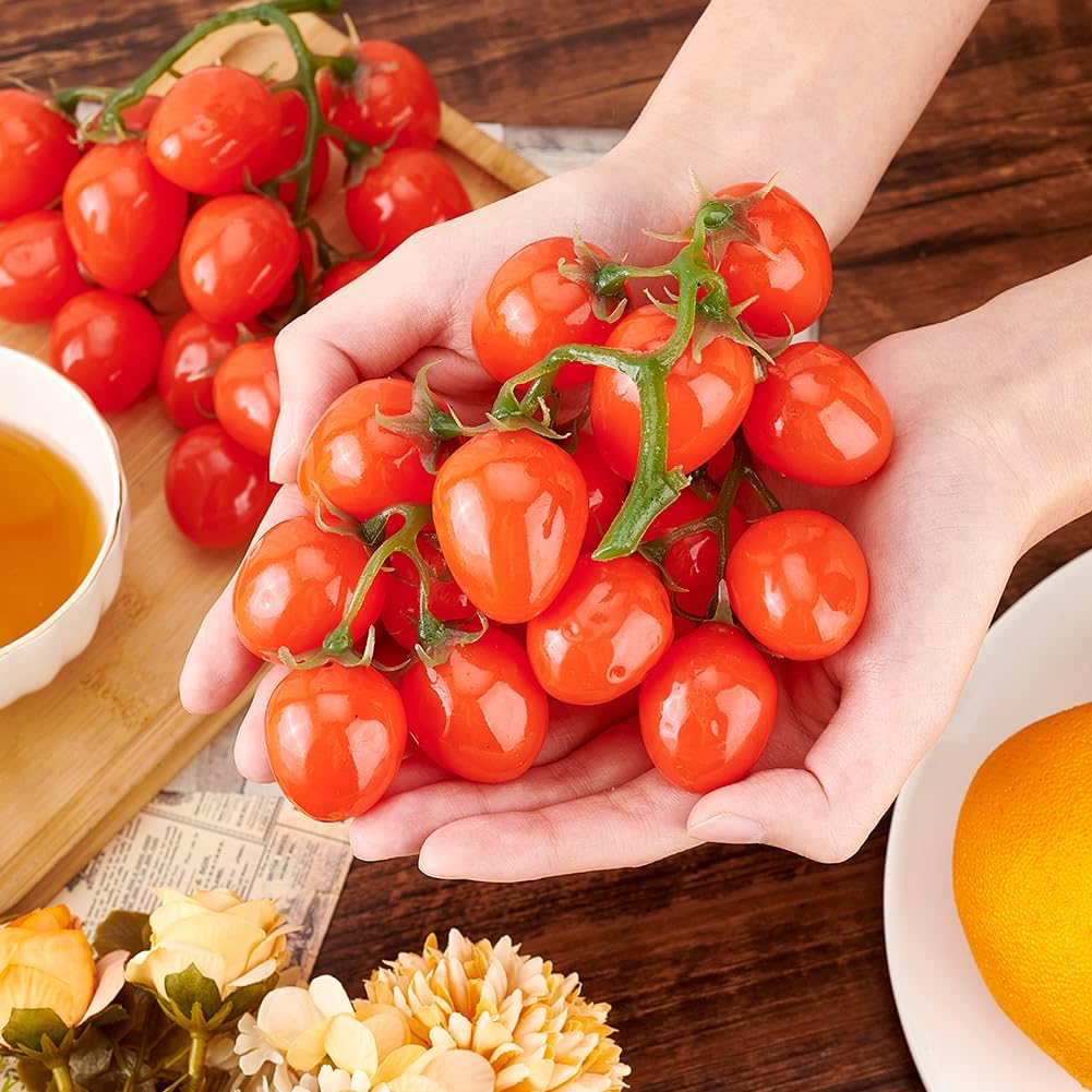 PH PandaHall Artificial Cherry Tomatoes Decor Set
