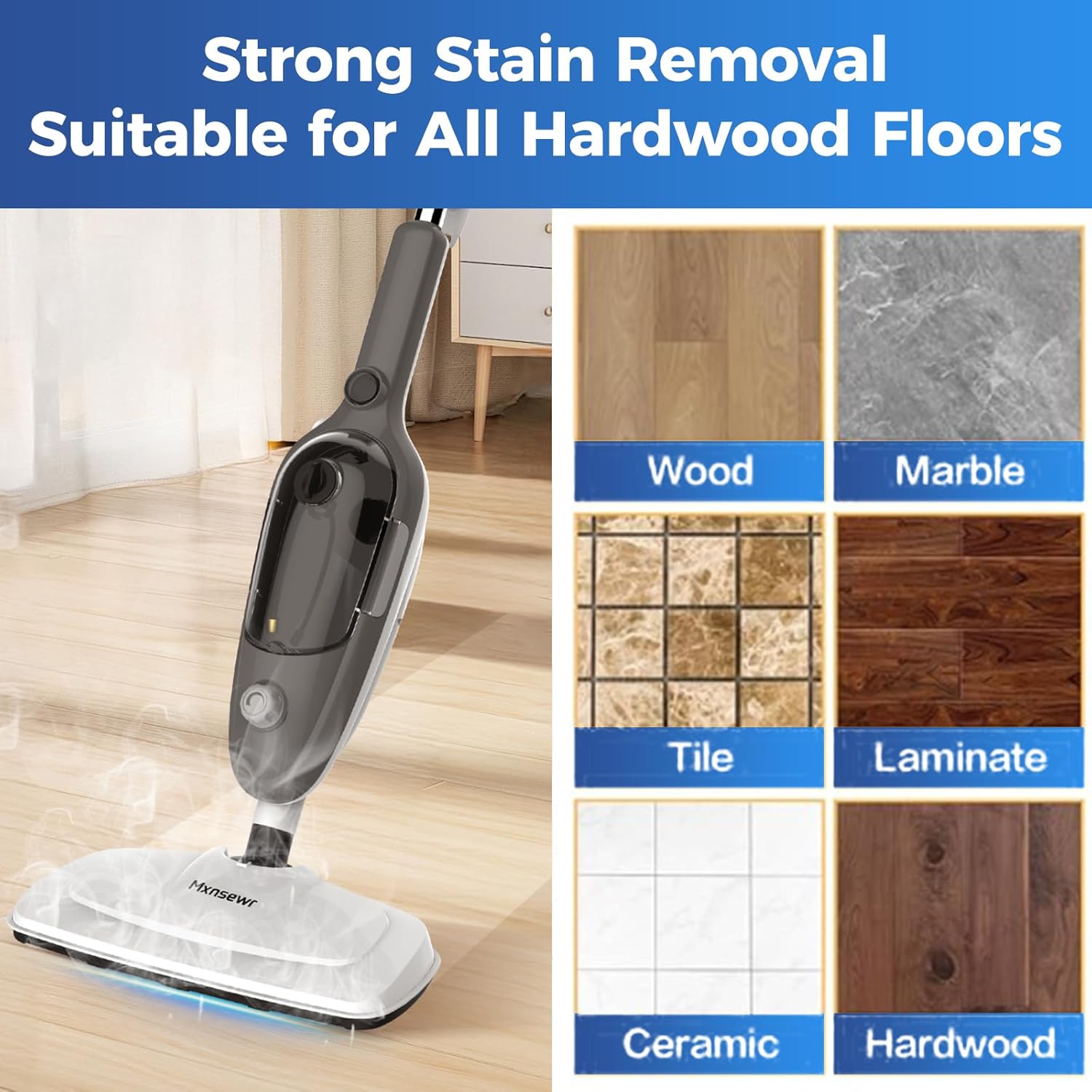 Microfiber Steam Mop Pads X2 for MX-C021 Steam Mop