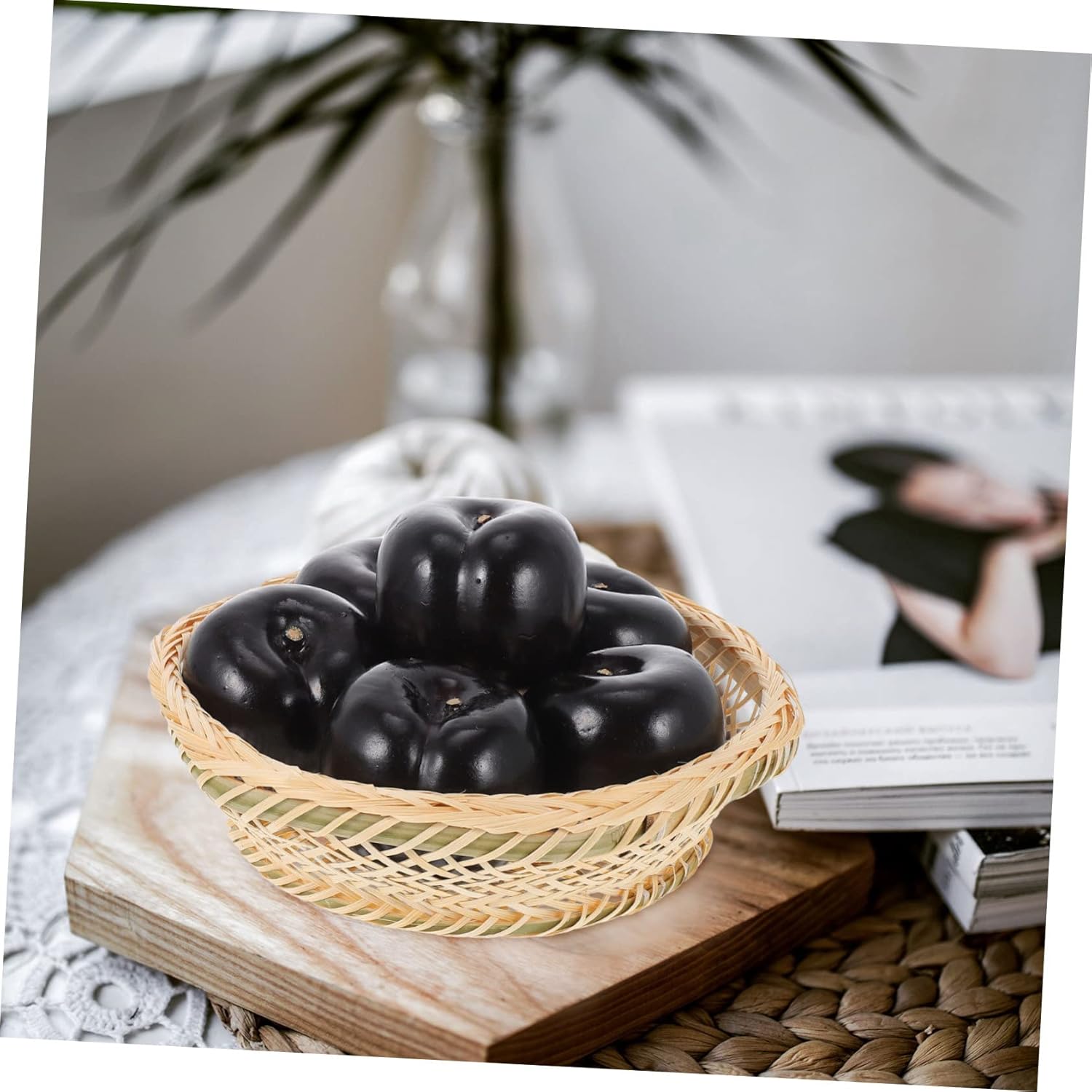 8Pcs Artificial Plum Models for Home and Kitchen Decor